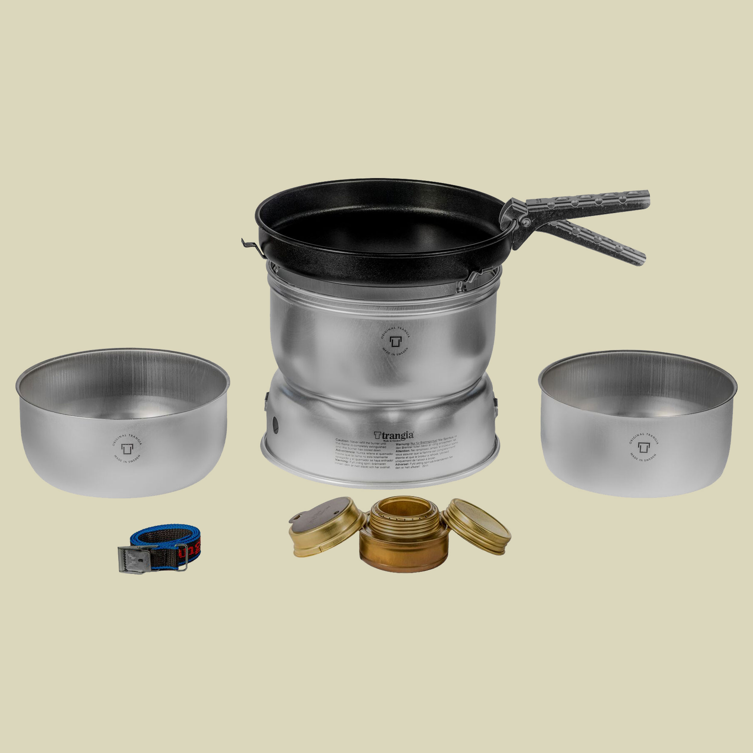Trangia Sturmkocher groß Duossal 25-23 UL/D (120253) mit Non-Stick Pfanne, ohne Wasserkessel