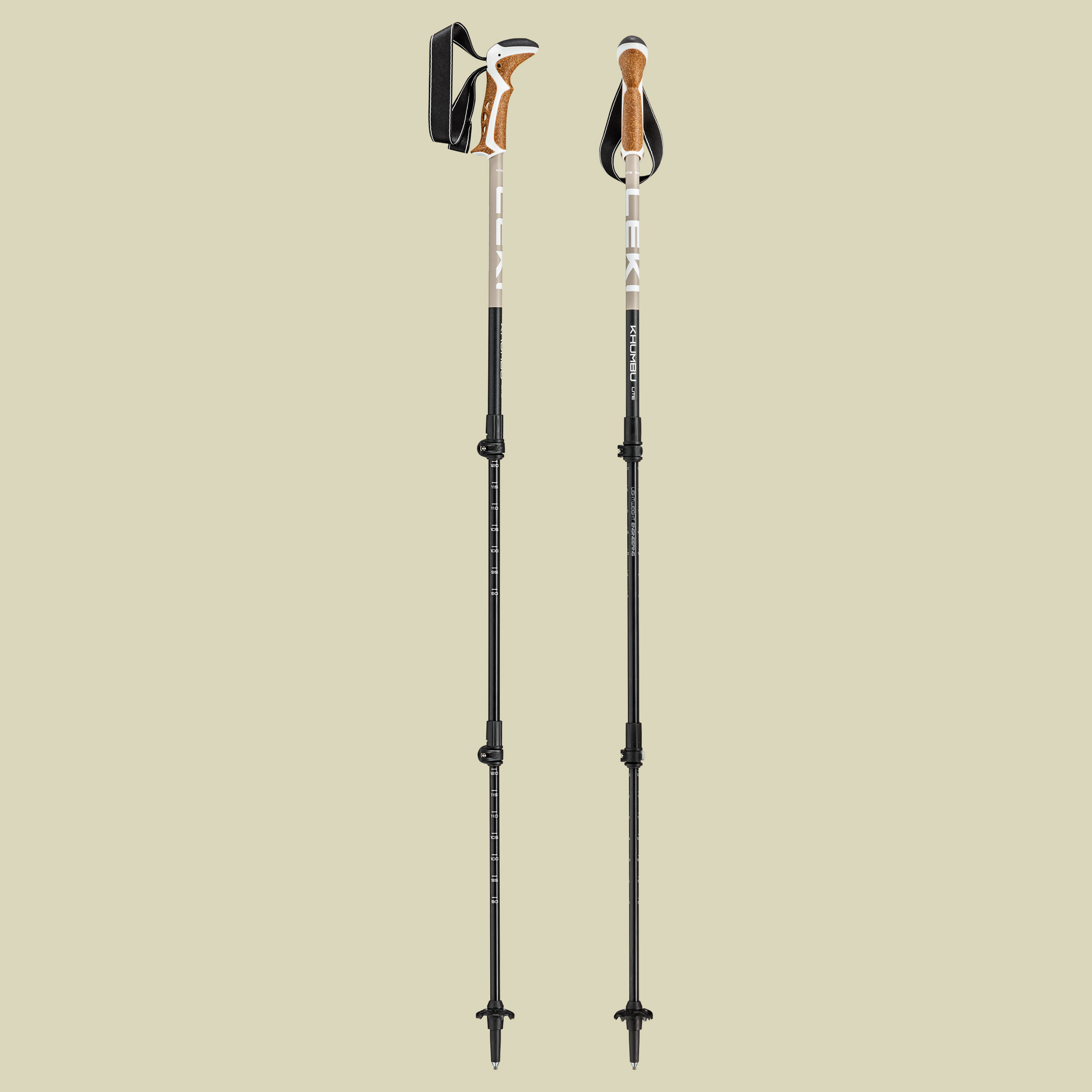 Khumbu Lite Compact Länge 90 - 125 cm Farbe pale clay light-black-white