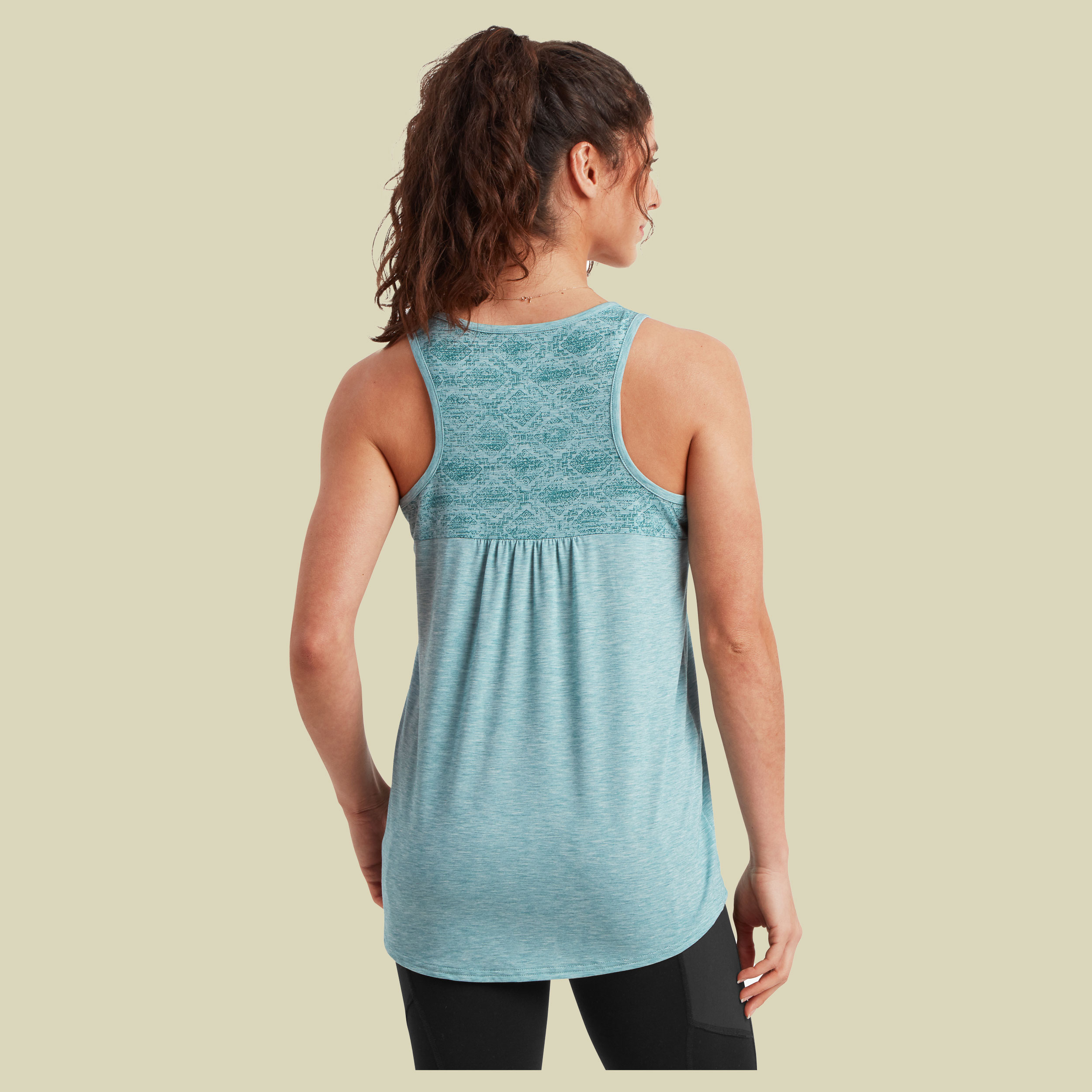 Asha Tank Women grün S - Farbe hydra texture