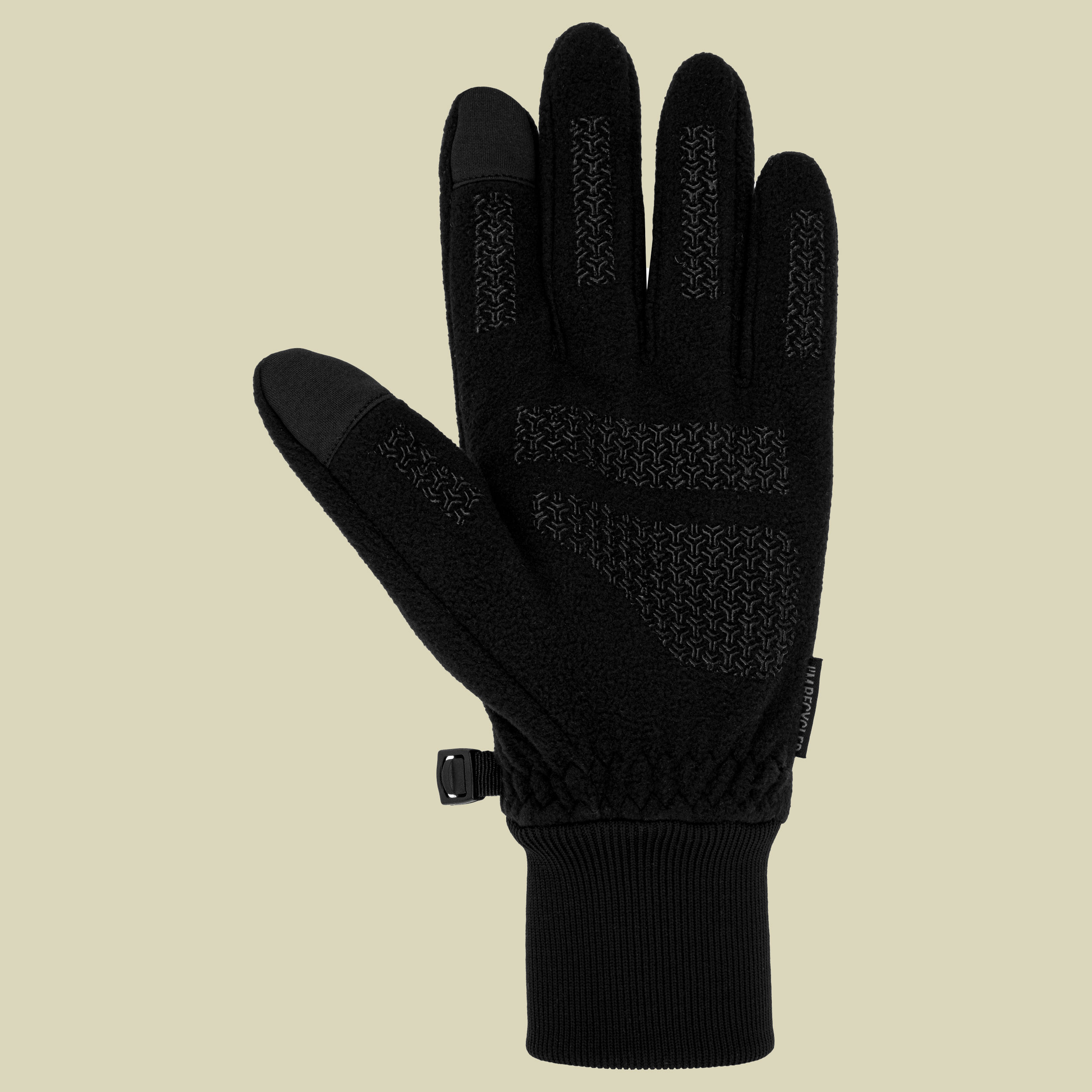 Recycled Fleece Glove + Touch XL schwarz - black
