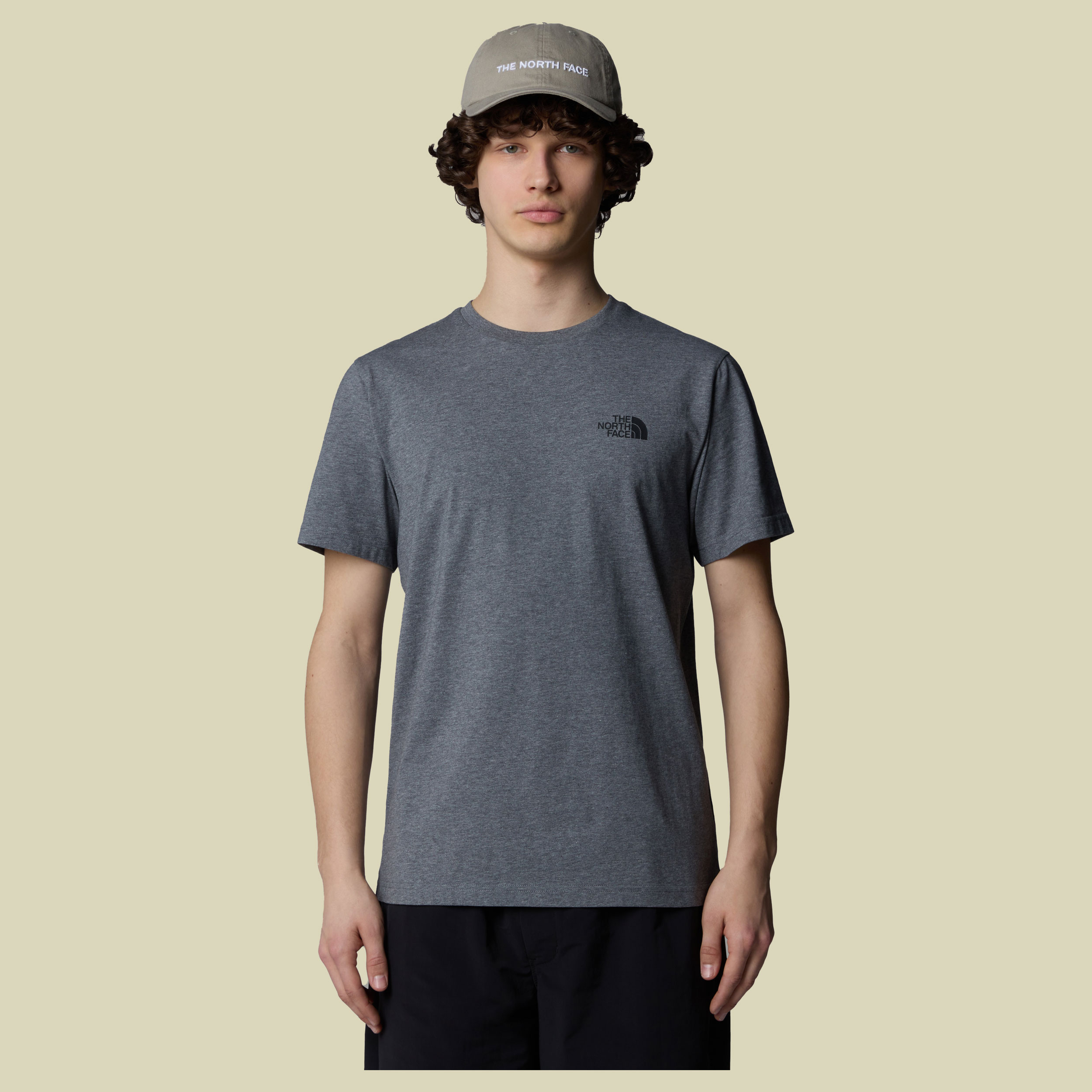 S/S Simple Dome Tee Men S grau - TNF medium grey heather