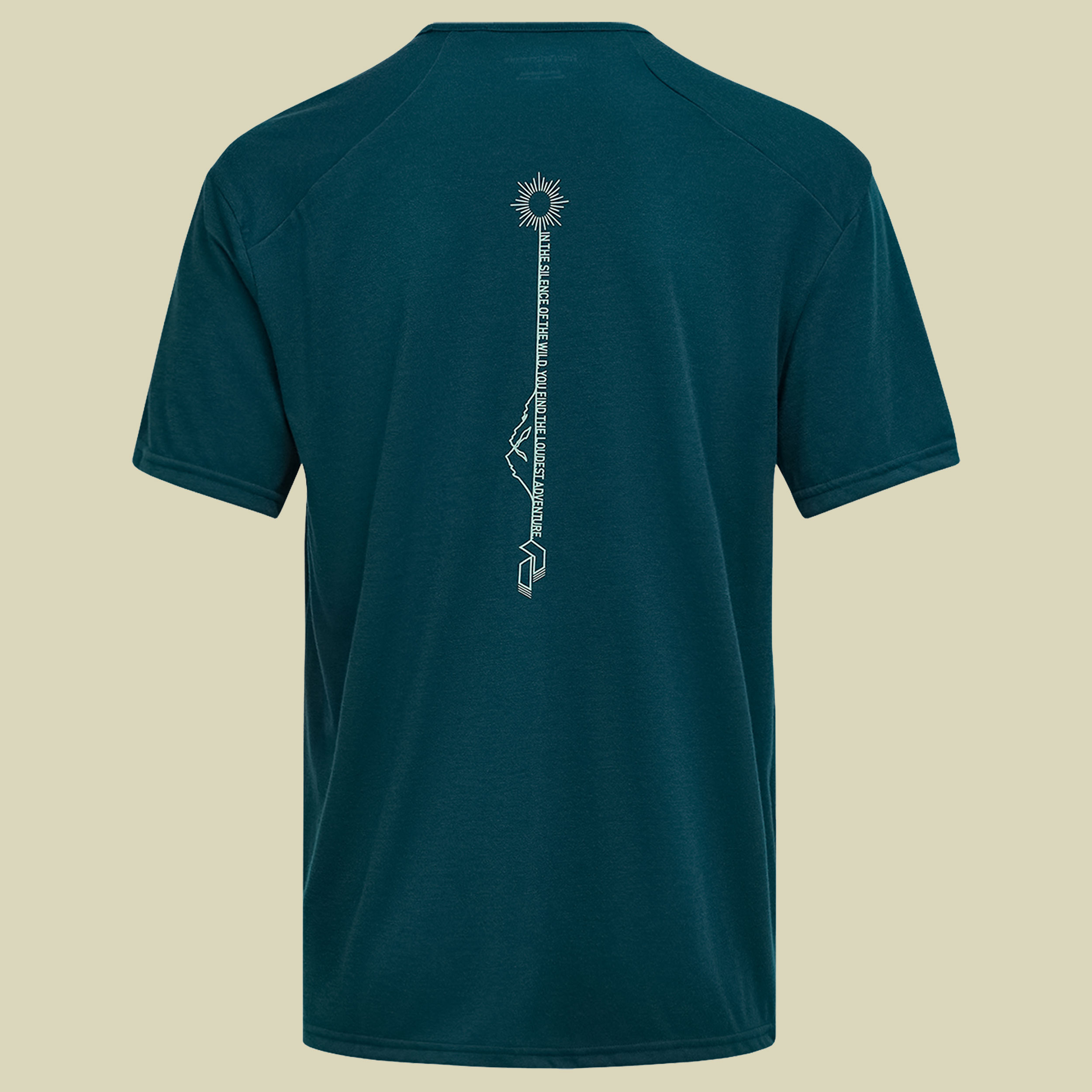 Wool Blend SS Tee Men XL türkis - ponderosa pine