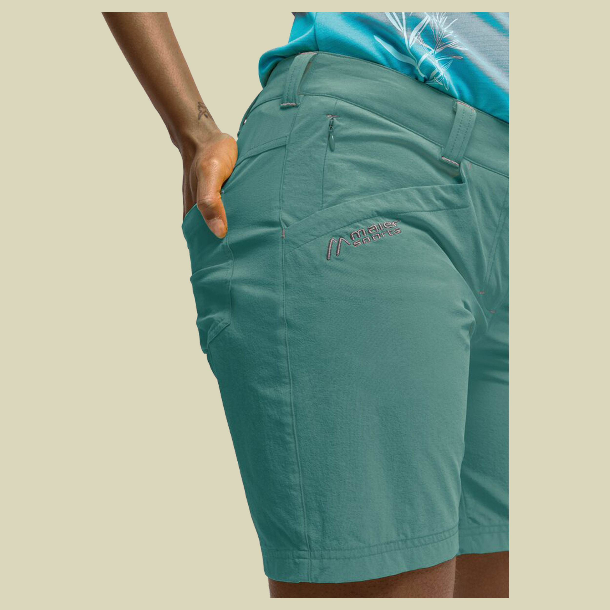 Lulaka Shorts Women blau 44 - province blue/sleet