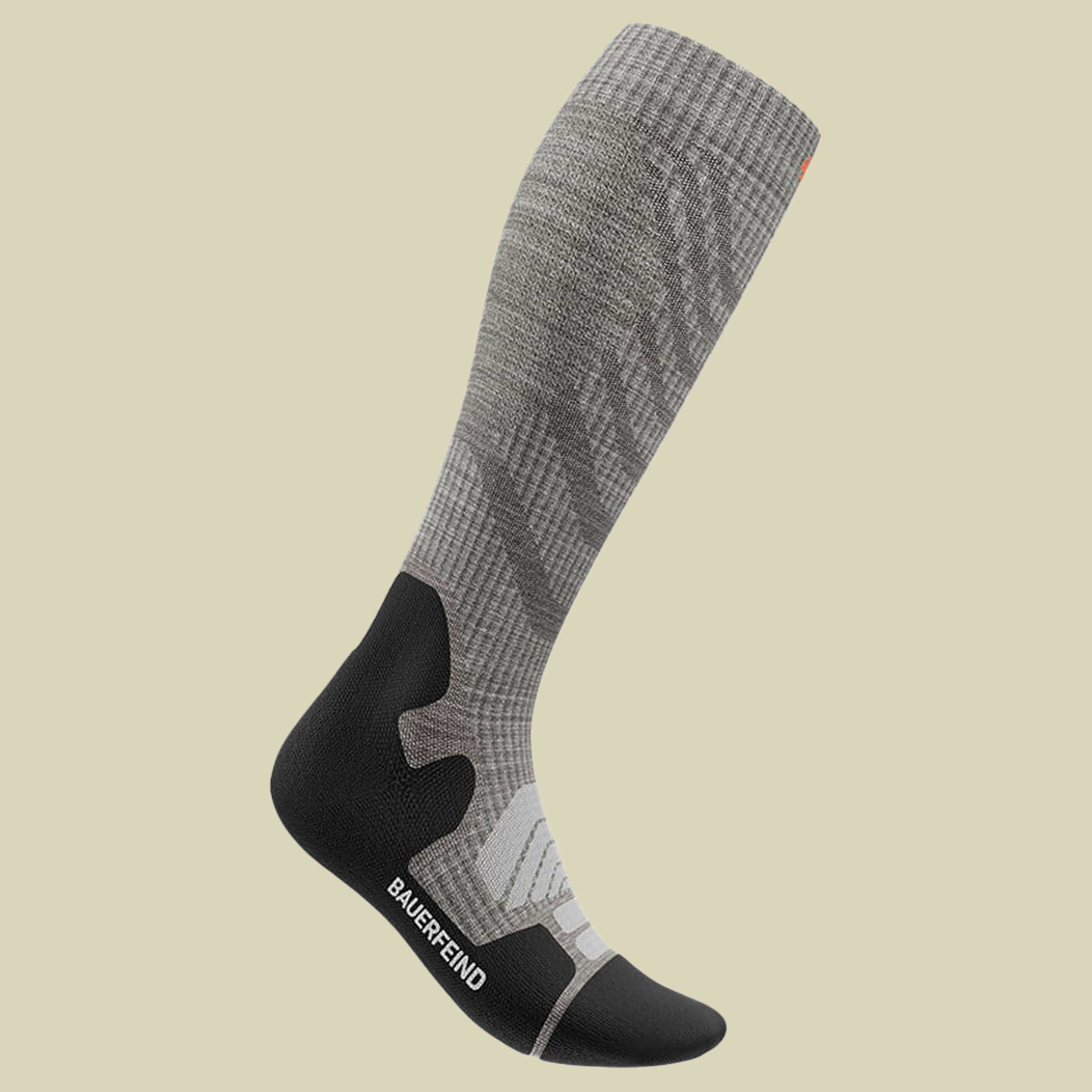 Outdoor Merino Compression Socks Women 39-42 L grau - stone grey