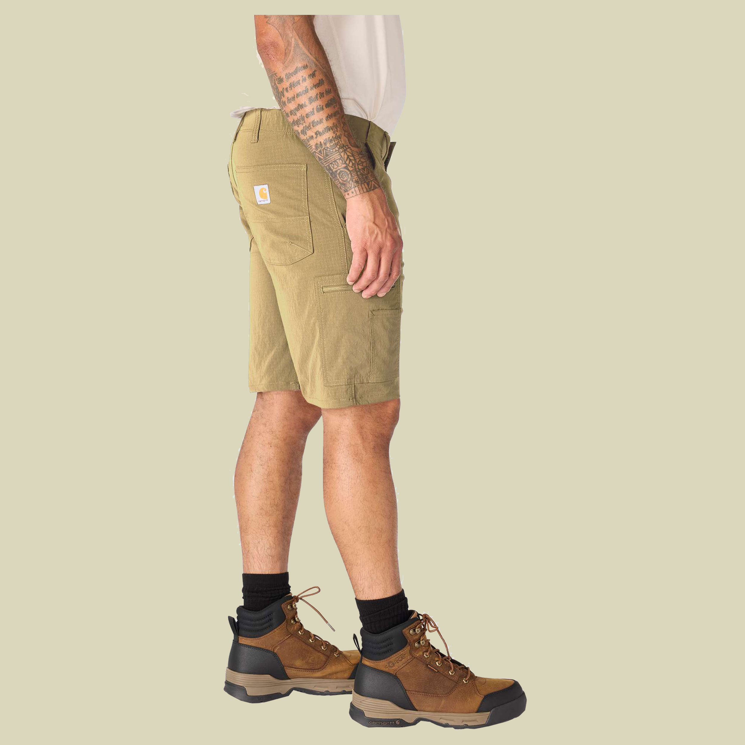 Relaxed Carhartt Force Ripstop Cargo Short Men W33 beige - Farbe sandstone
