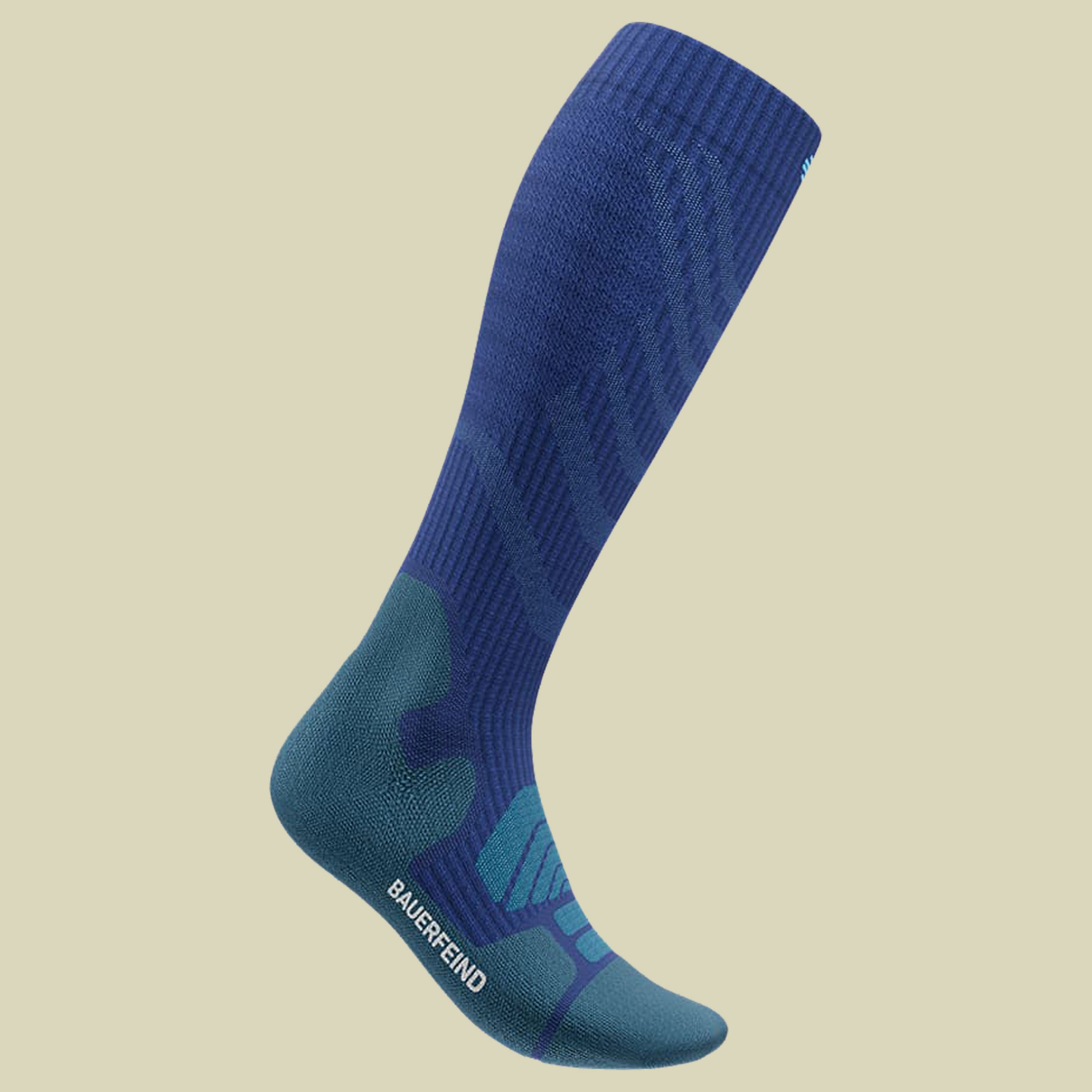 Outdoor Merino Compression Socks Men 46-49 S blau - ocean blue