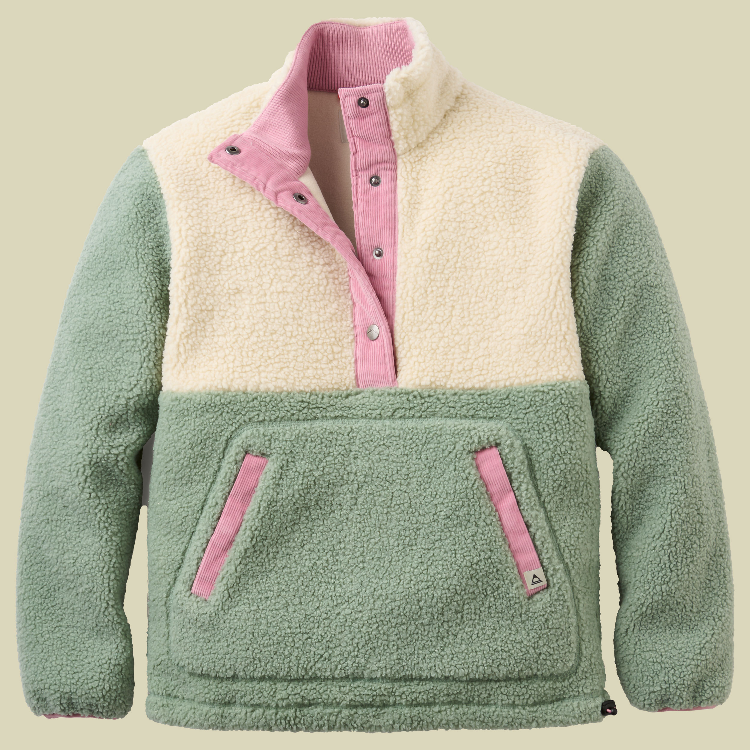Clover Sherpa Fleece Pullvoer Women S pistachio