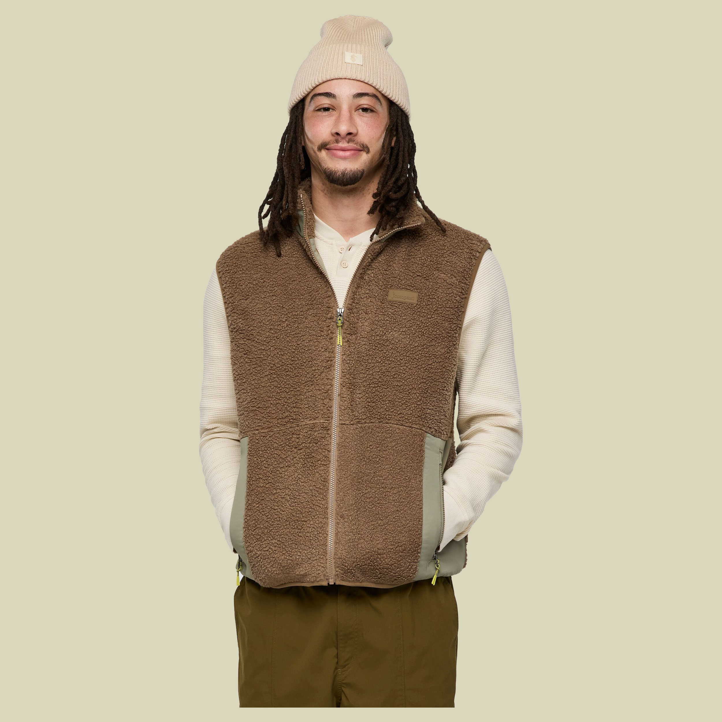 Bacano Fleece Vest Men S braun - dune