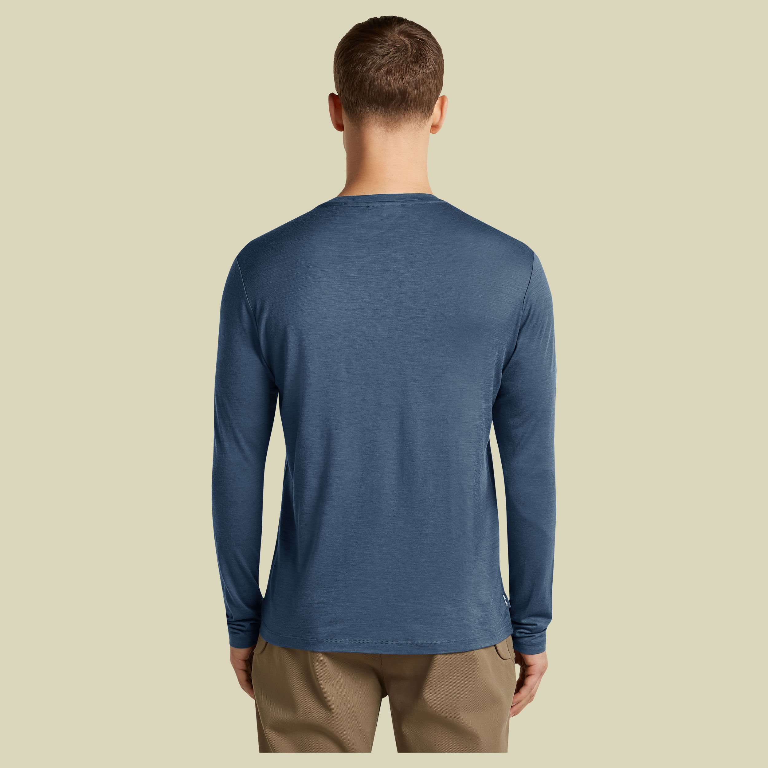 Merino 150 Tech Lite LS Tee IB Vertical Men XL blau - dawn