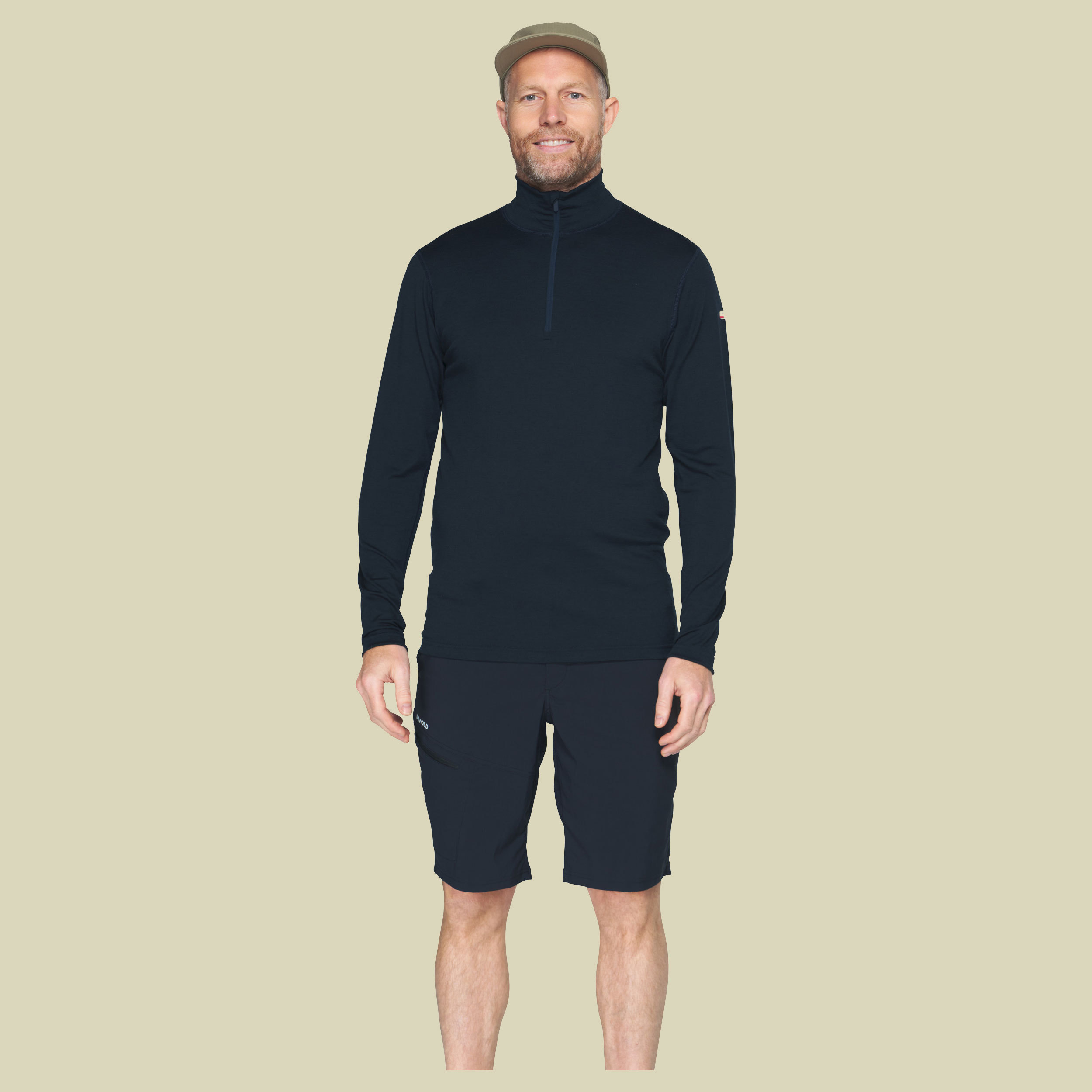 Breeze Plus Merino 200 Zip Neck Man XXL blau - ink