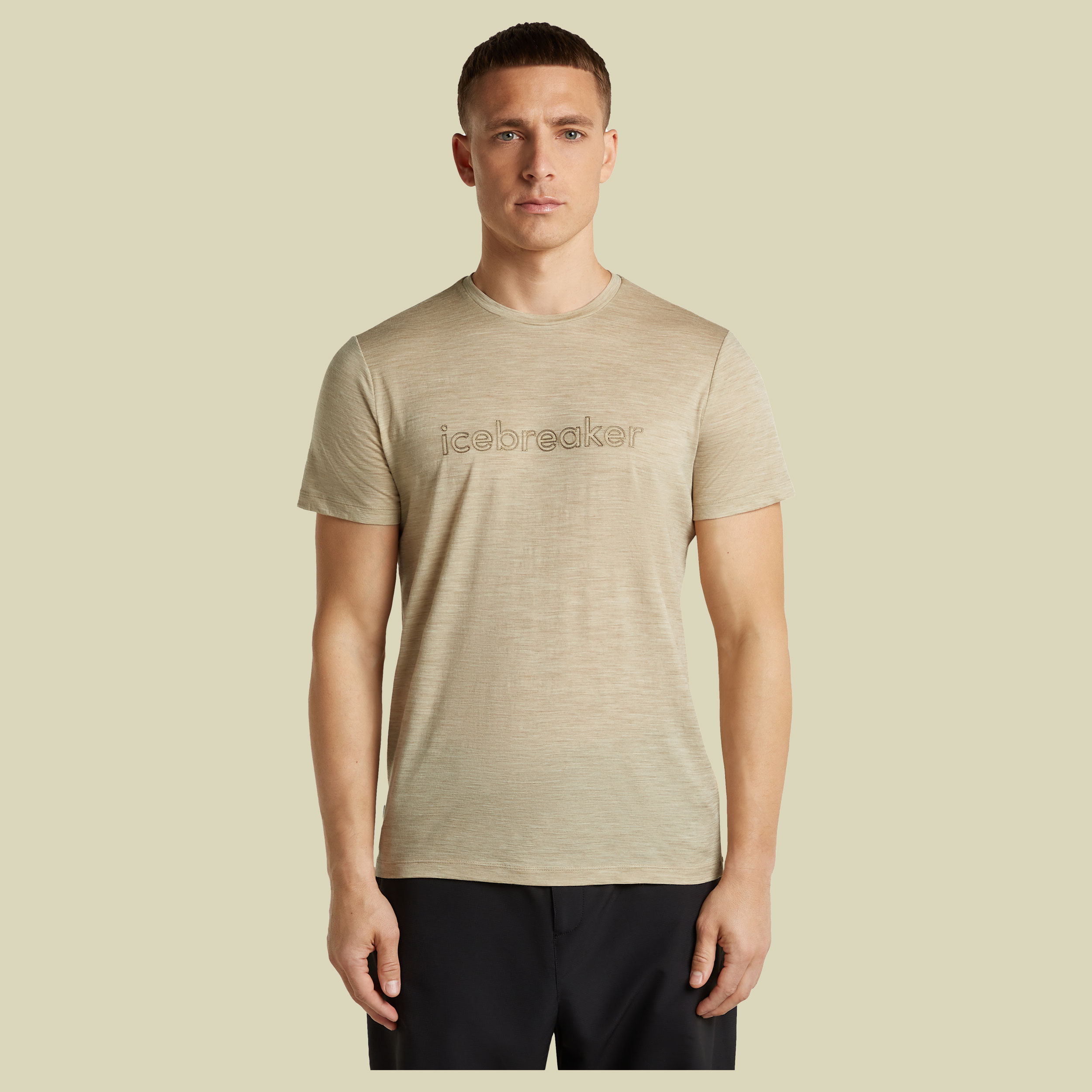 Merino 150 Tech Lite SS Tee IB Stitchline Men XL beige - bay heather