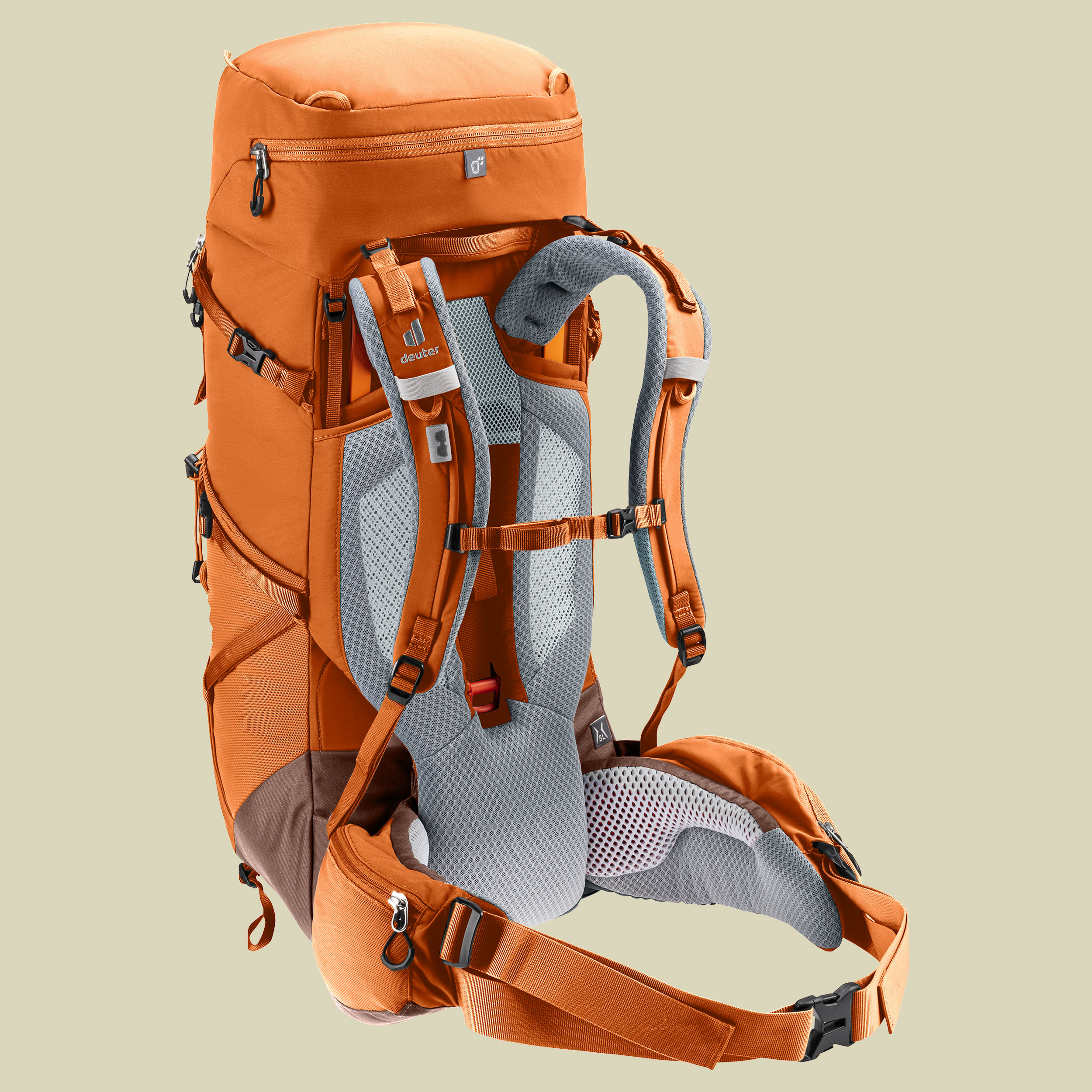 Aircontact Core 35+10 SL braun 35 L + 10 L - Farbe chestnut-umbrau