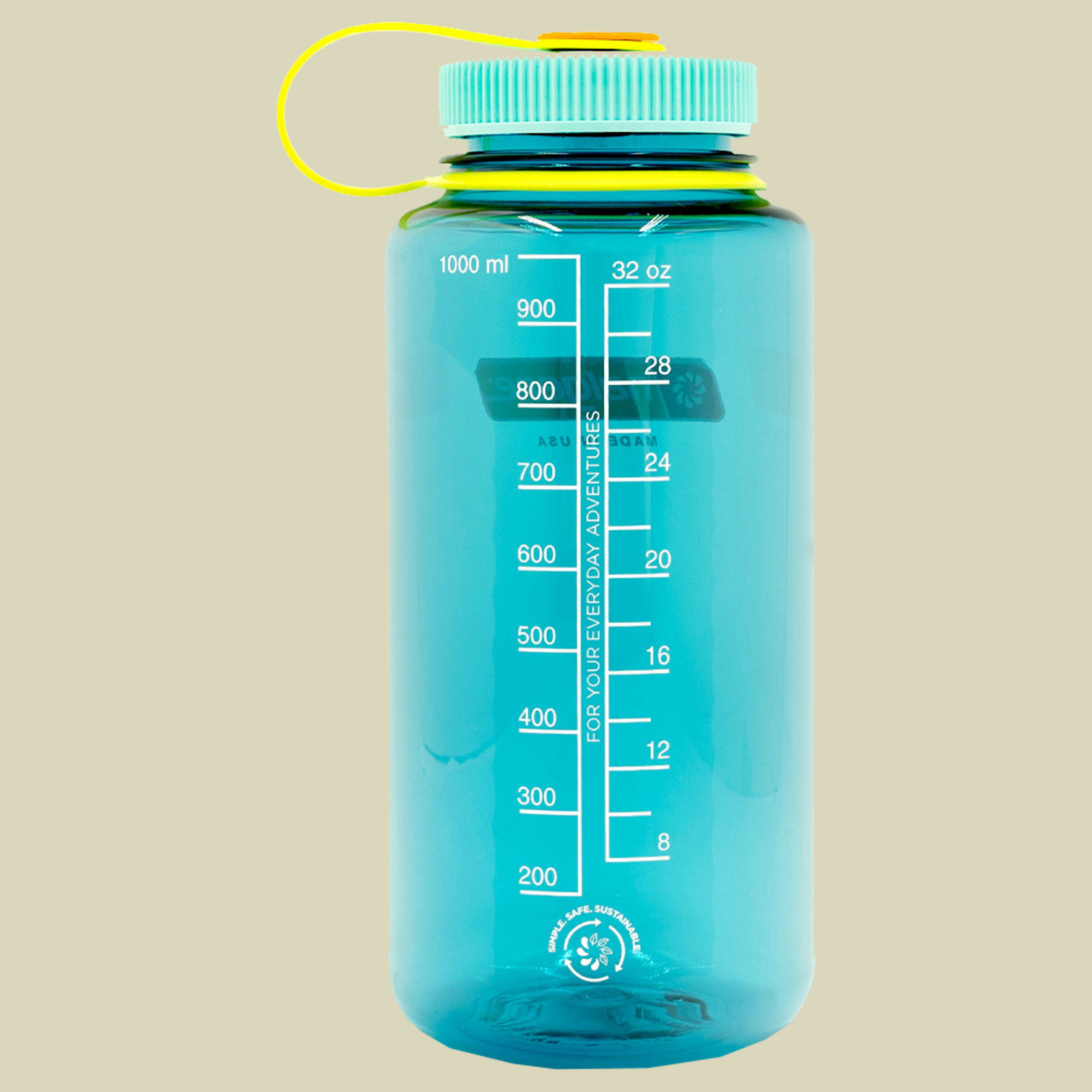 Nalgene Weithalsflasche WH Volumen 1000 Farbe cerulean