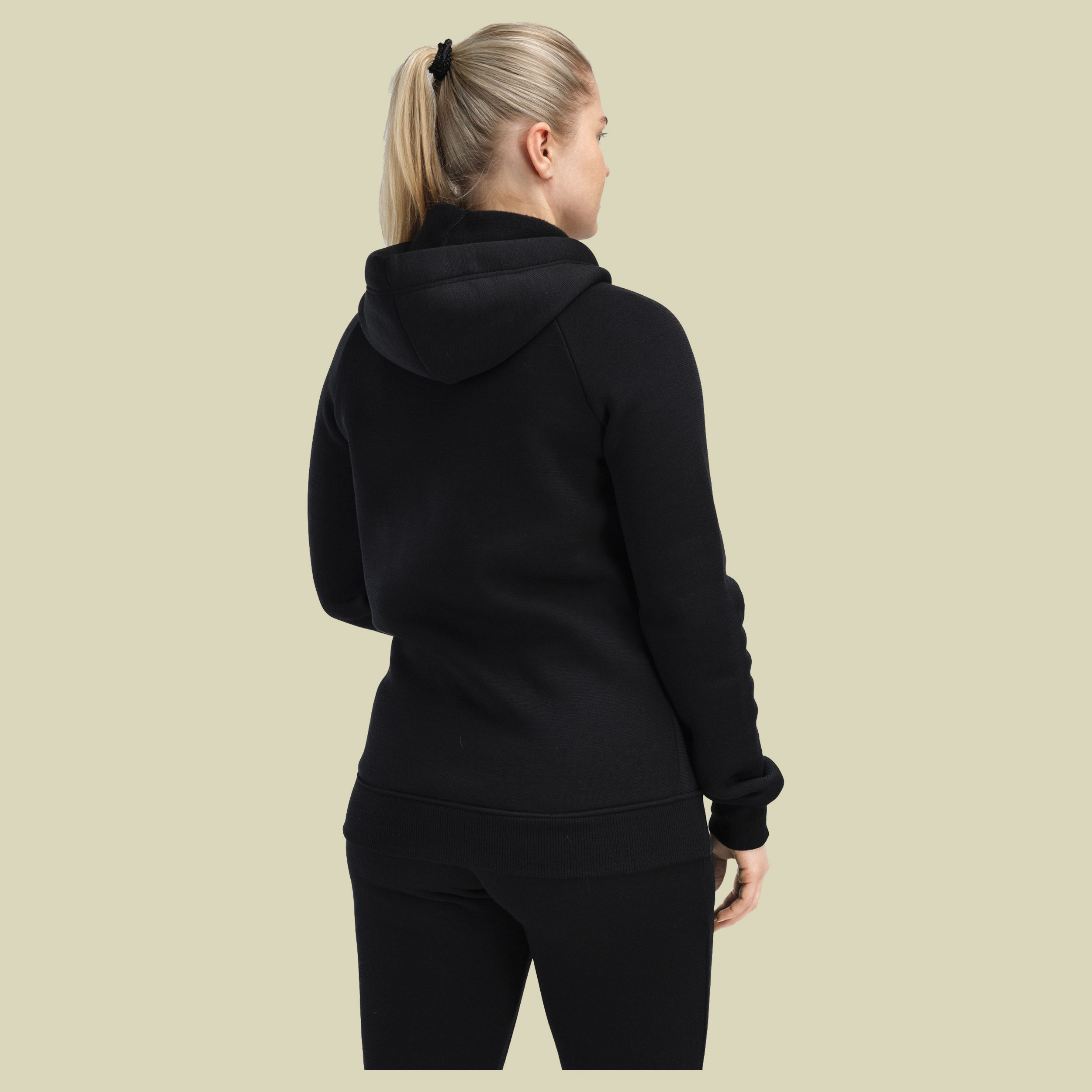 FleeceWool V2 Hoodie Woman schwarz M - jet black