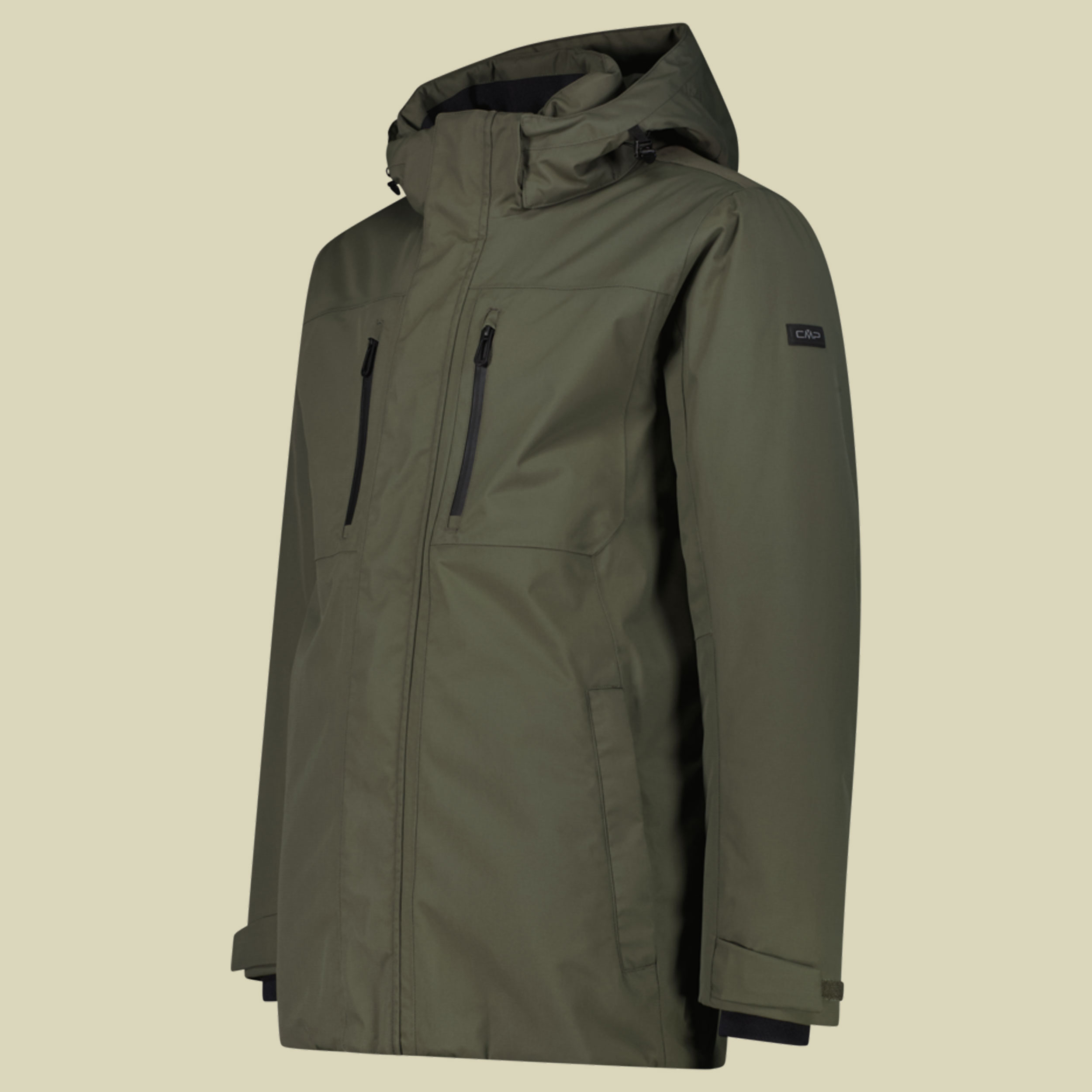 Parka Zip Hood Men 36K2577 54 grün - olive