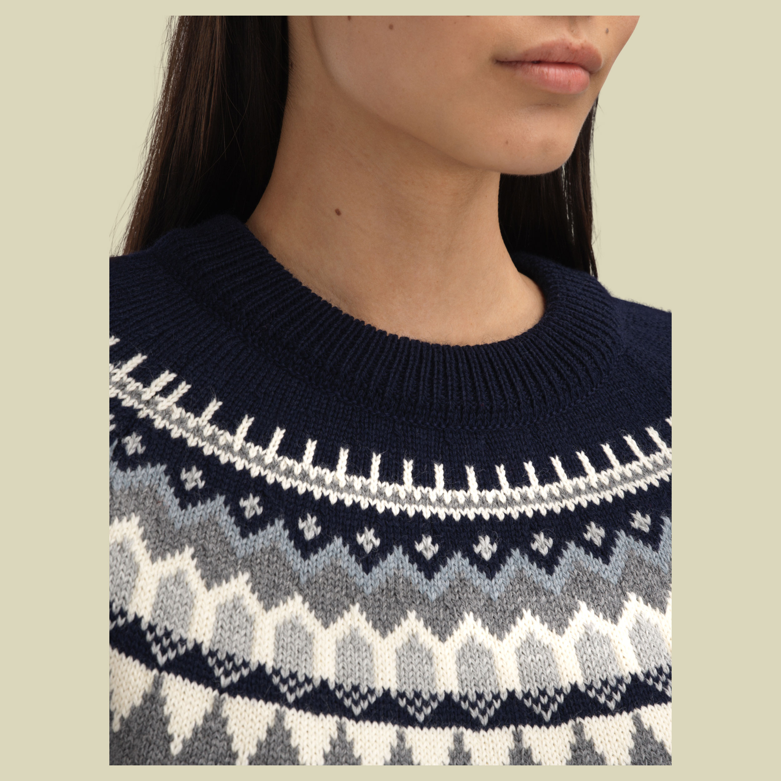 Losna Fem Sweater Women S blau - mid blue melange