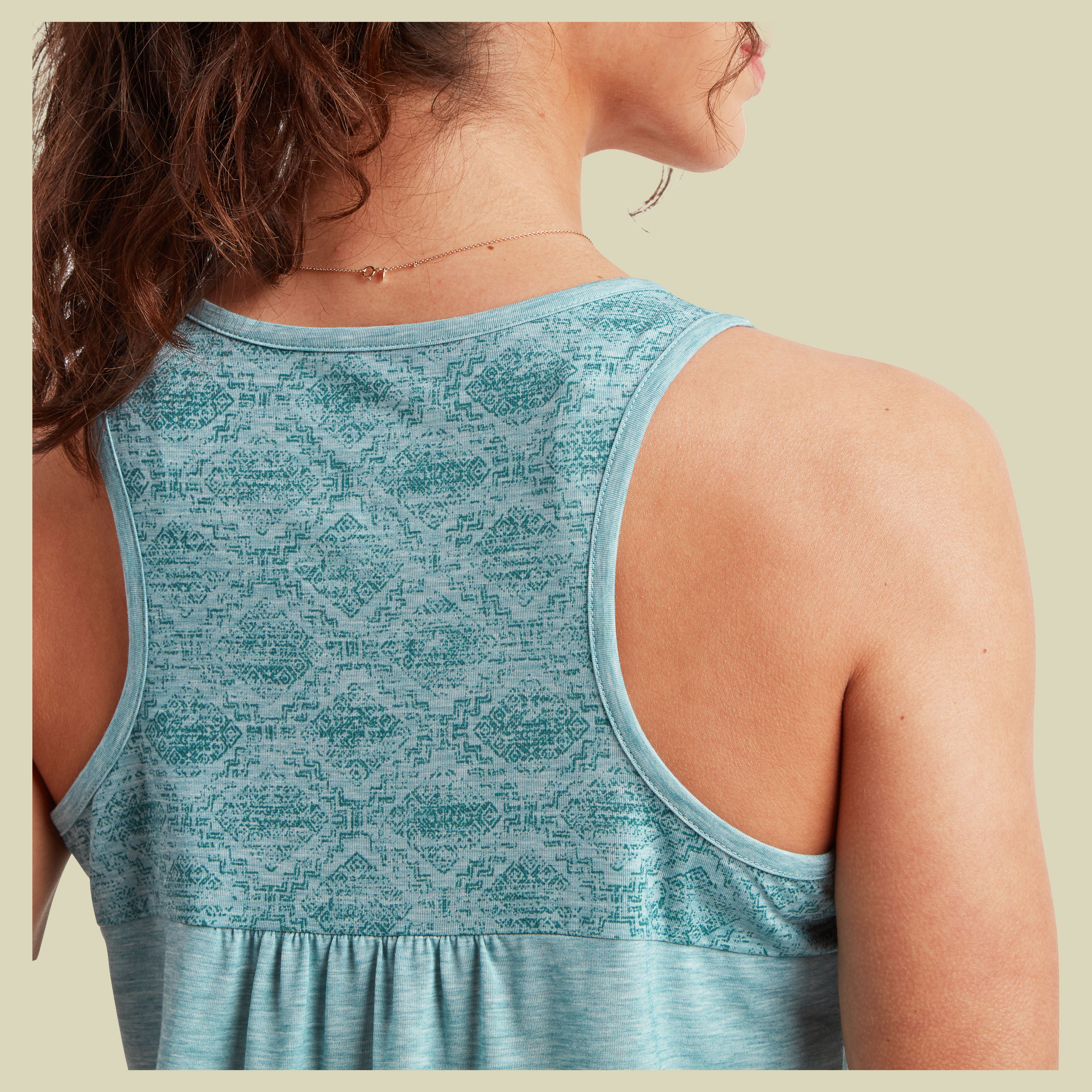 Asha Tank Women grün S - Farbe hydra texture