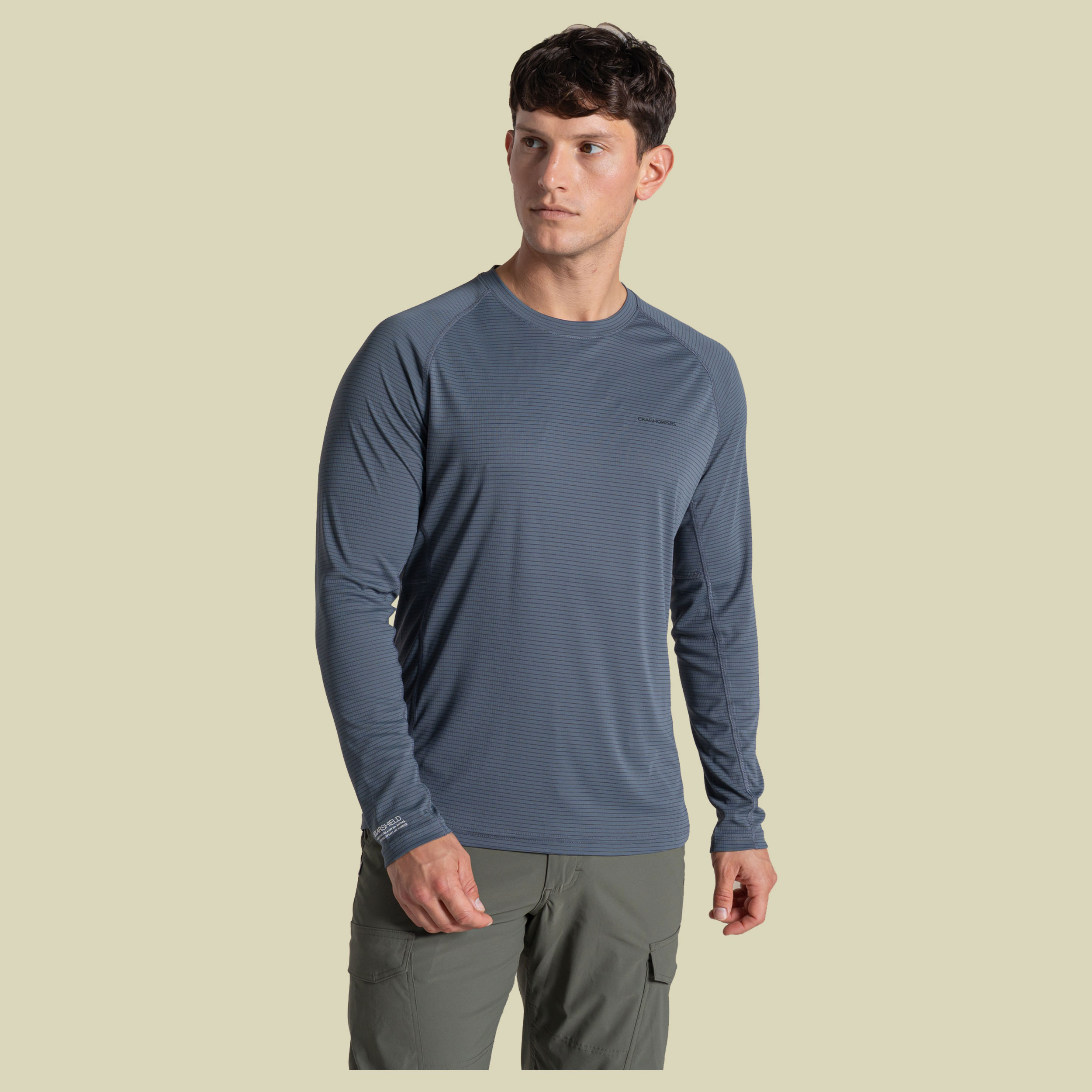 NosiLife SolarShield+ Long Sleeved Men M blau - dark pewter