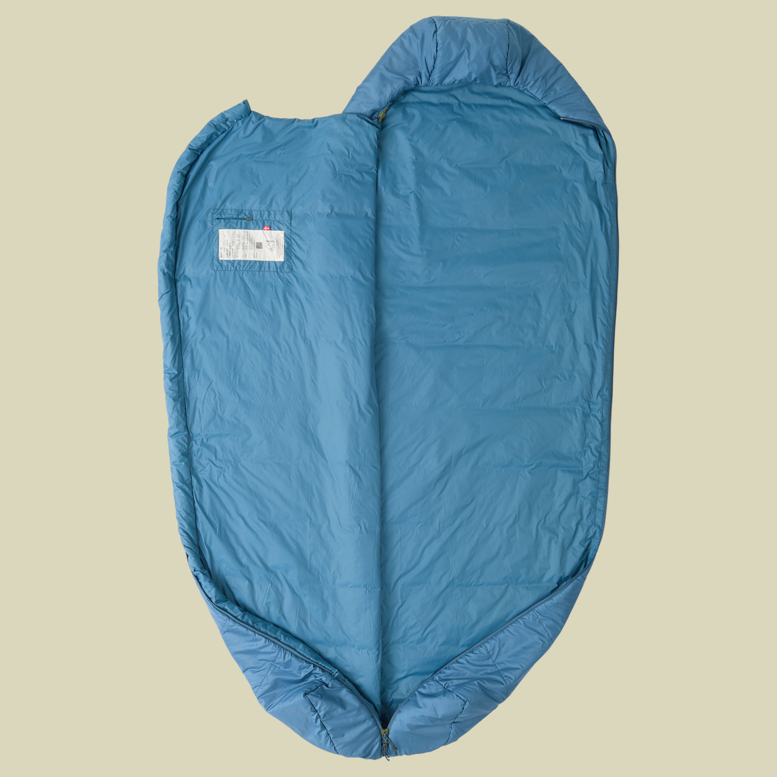 Bjarni +10° Mummy Sleeping Bag 205 cm (XL) links - aegan blue