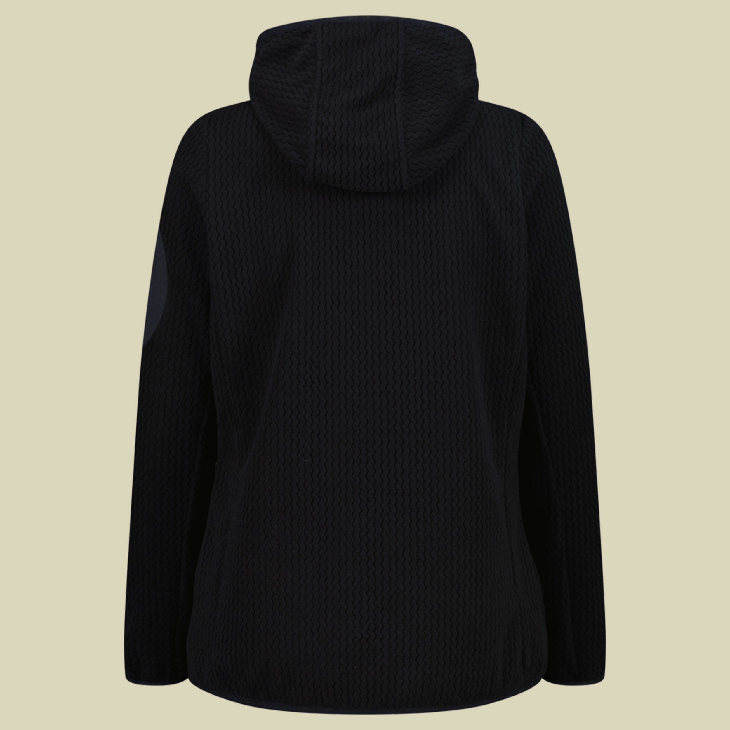 Jacket Fix Hood Knitted Zig Zag Women 36H1286 38 grau - anthracite