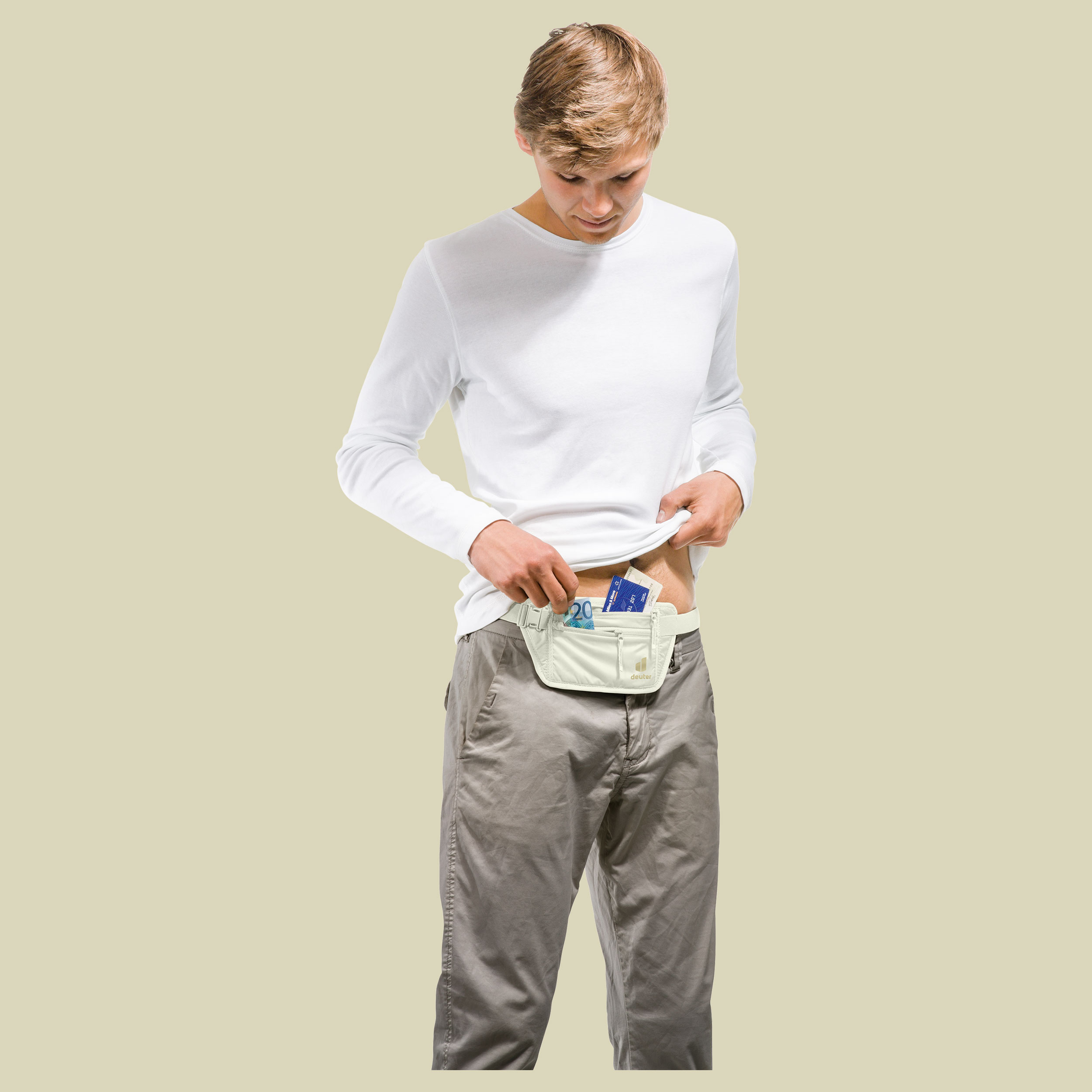 Security Money Belt I beige one size - bone