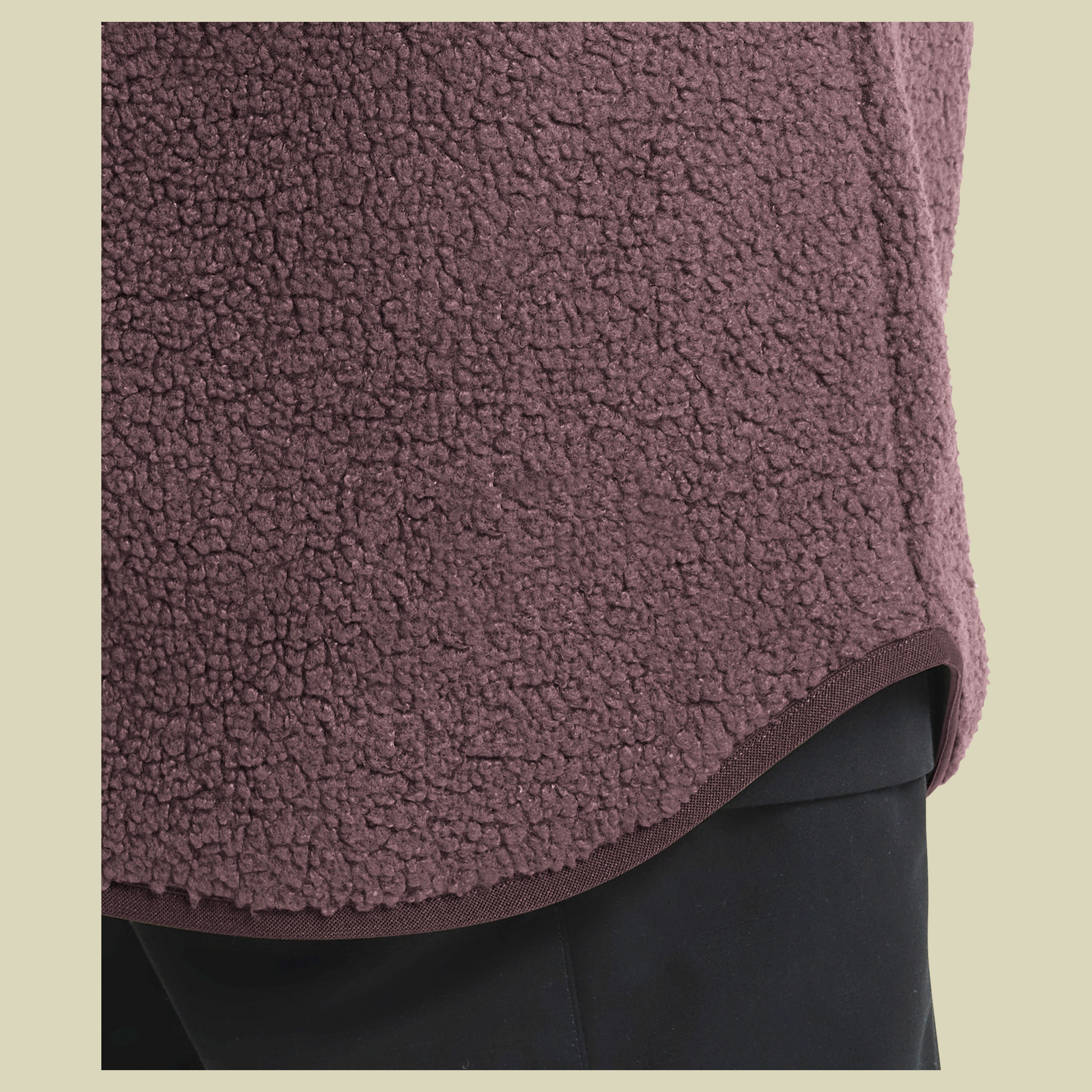 High Curl Coat Women XXL lila