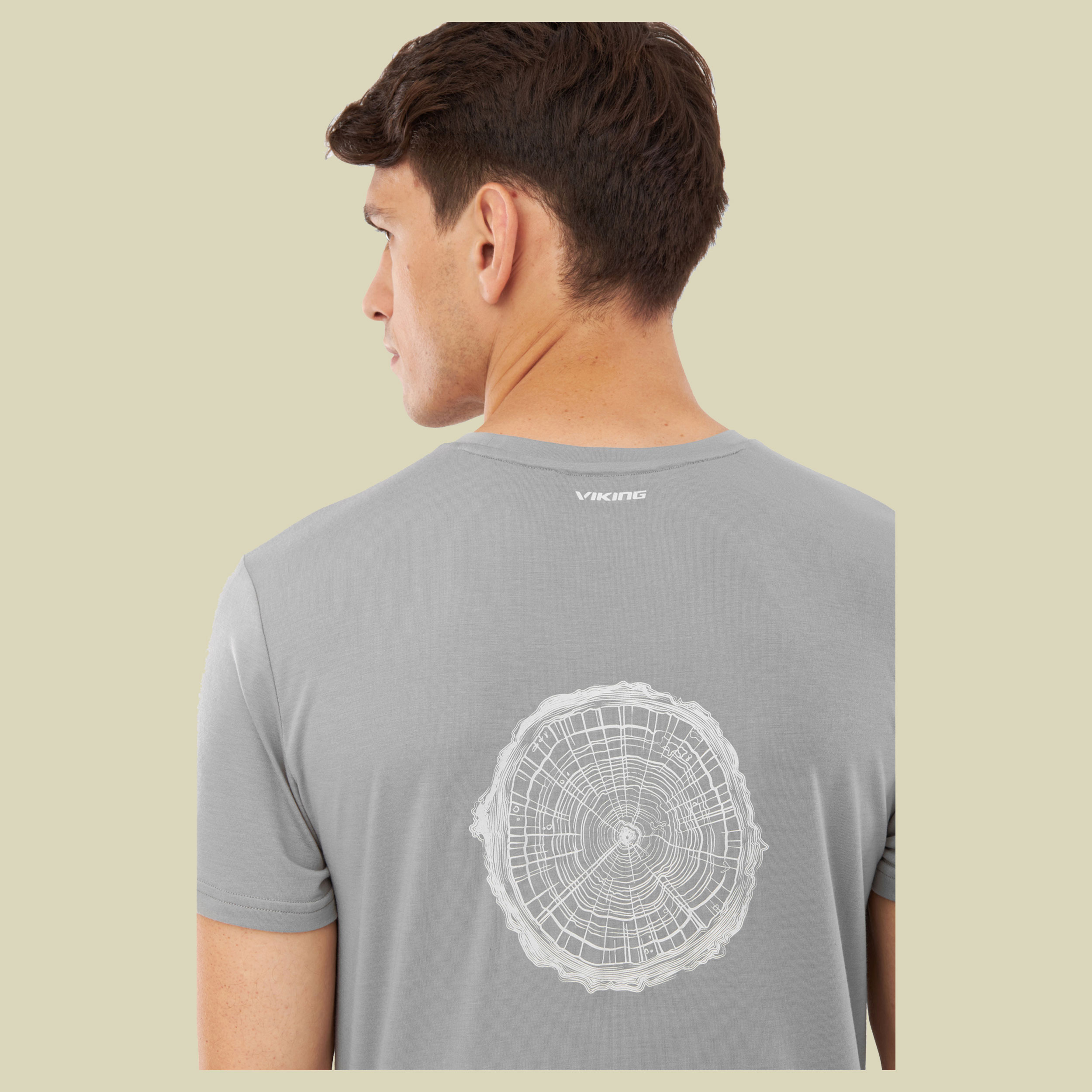 T-Shirt Rune Bamboo Men XXL grau - lt grey