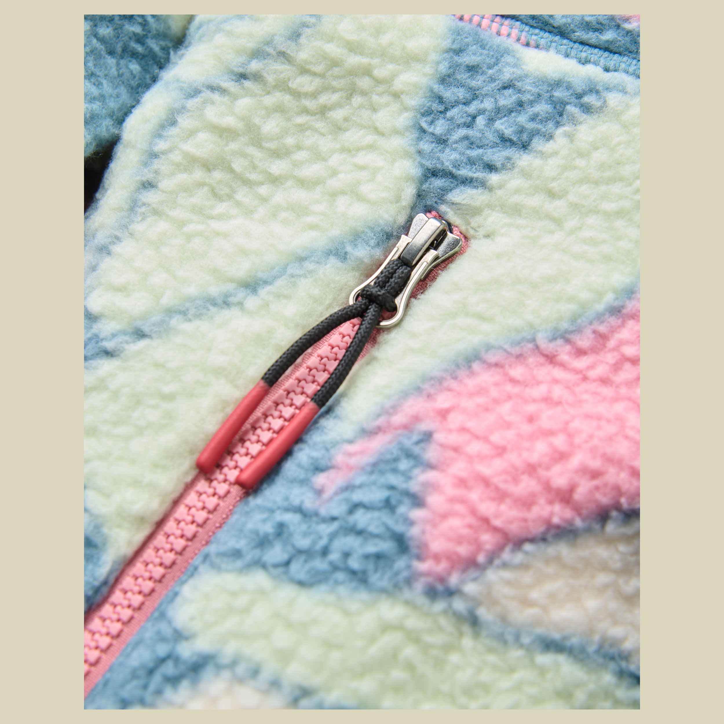 Home Full Zip Sherpa Fleece Women S slower rhythms stormy blue