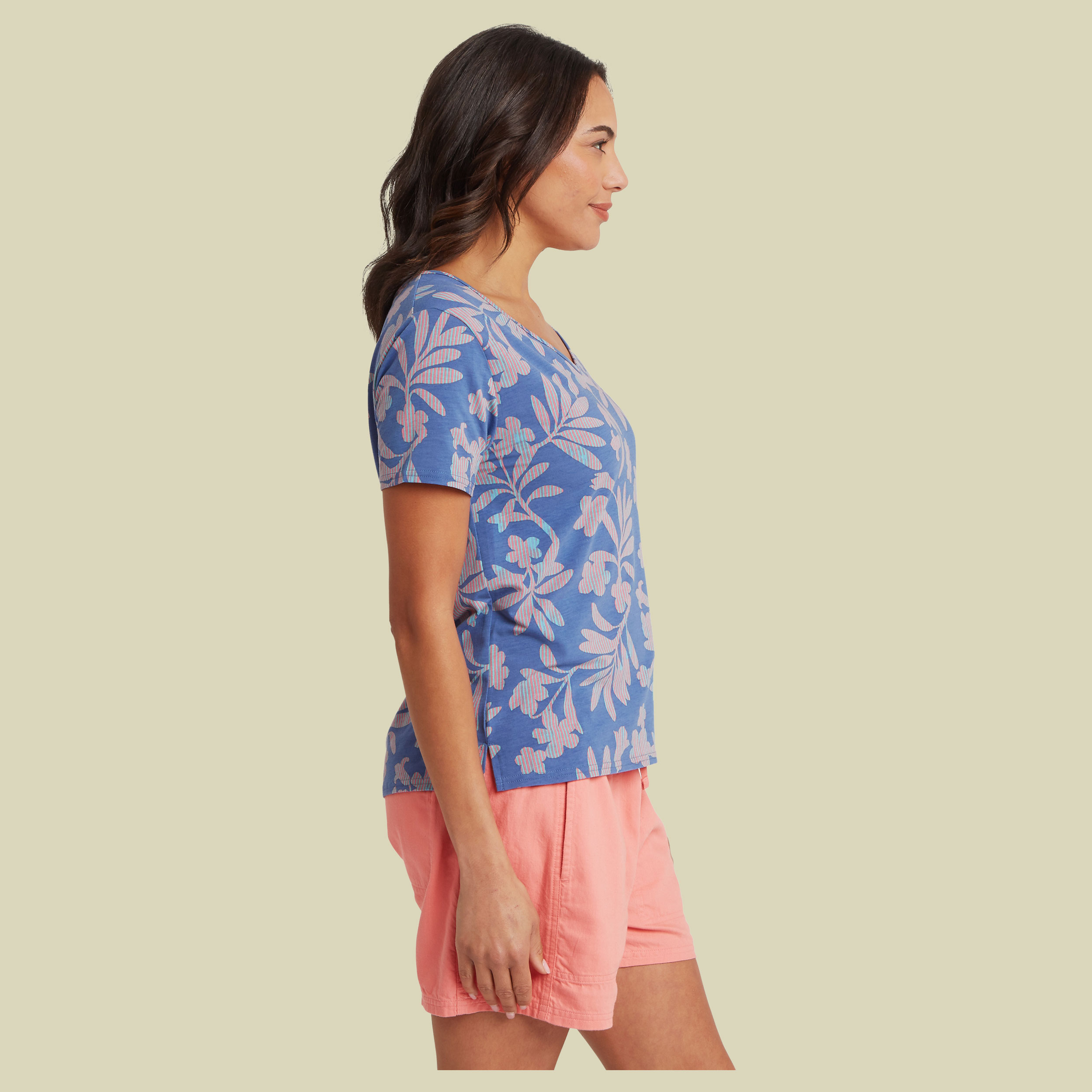 Neha V-Neck Tee XL mehrfarbig 2 - Farbe seaport gurans