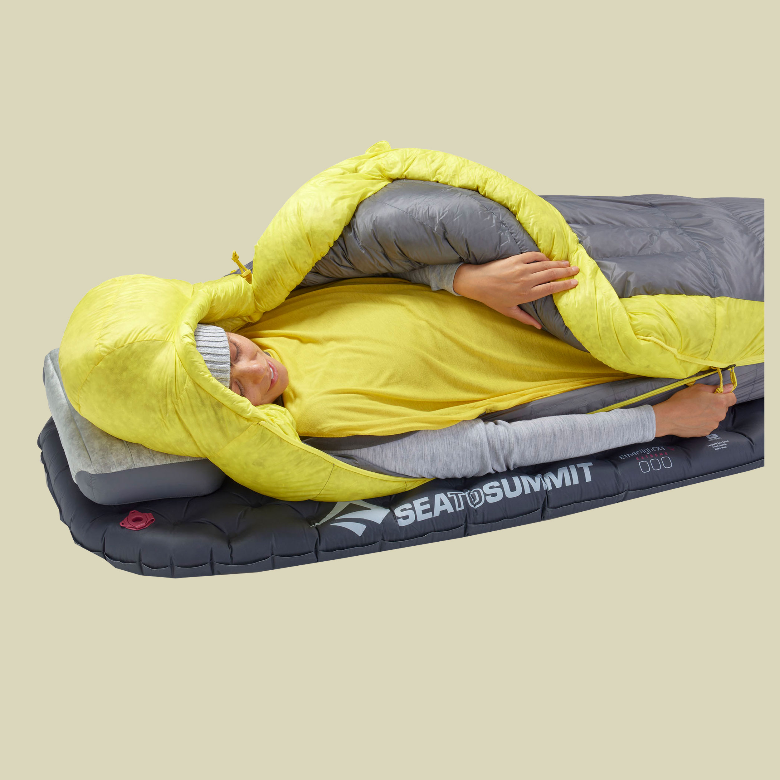 Spark Women´s Down Sleeping Bag -9C 185 cm grau - Farbe pewter grey