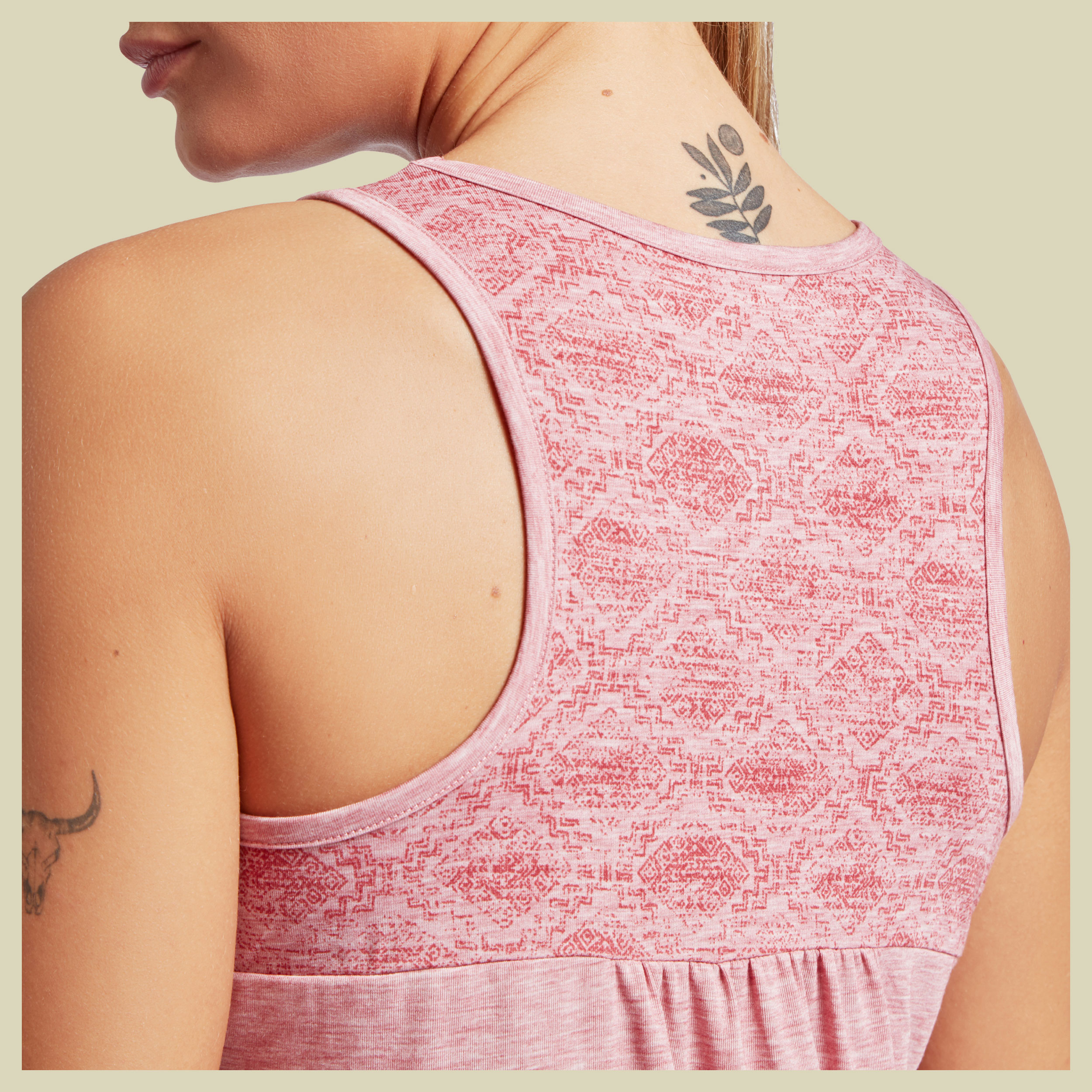 Asha Tank Women rosa XL - Farbe mineral red texture
