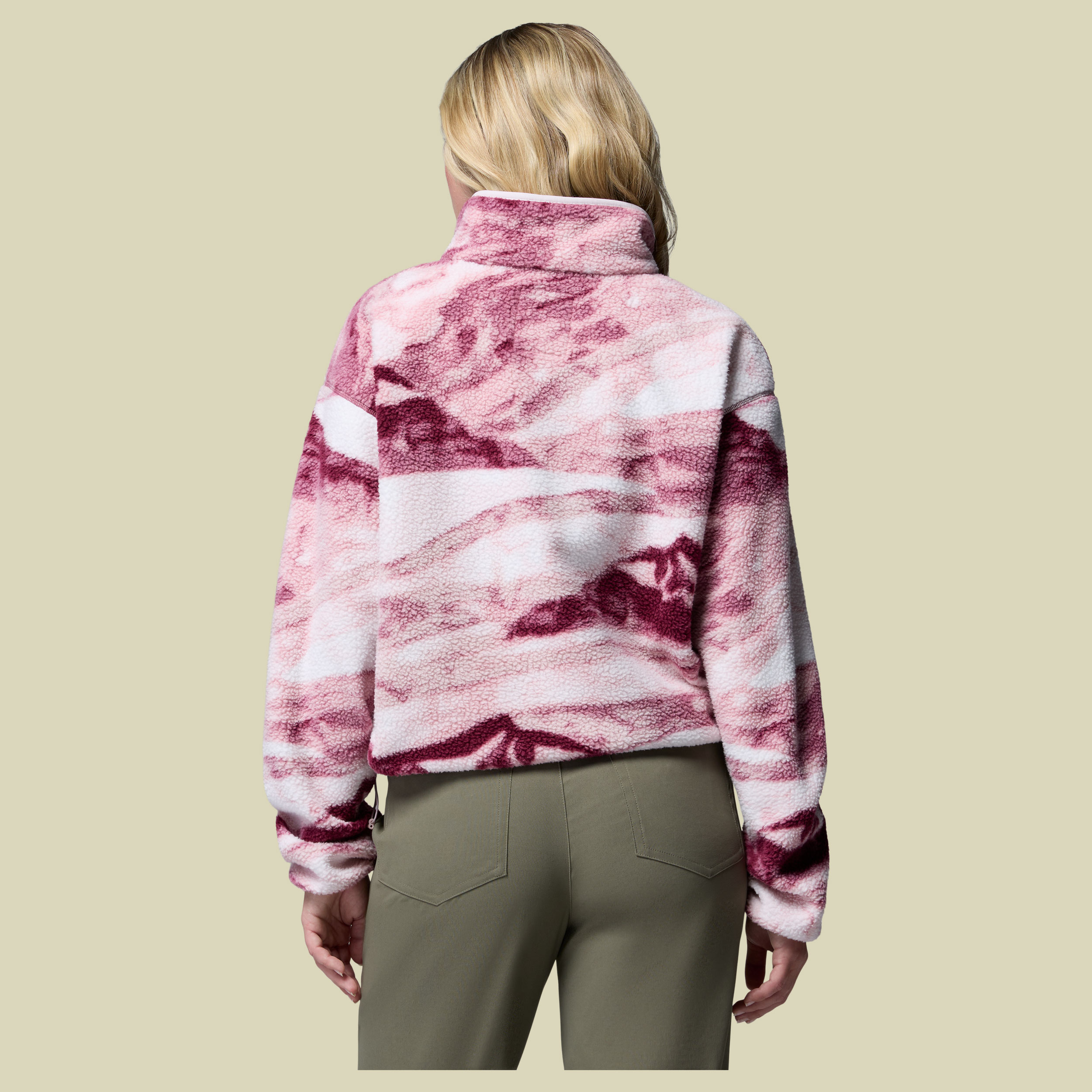 Helvetia II Printed Cropped Half Snap Women XL lila1 - antique mauve,summits