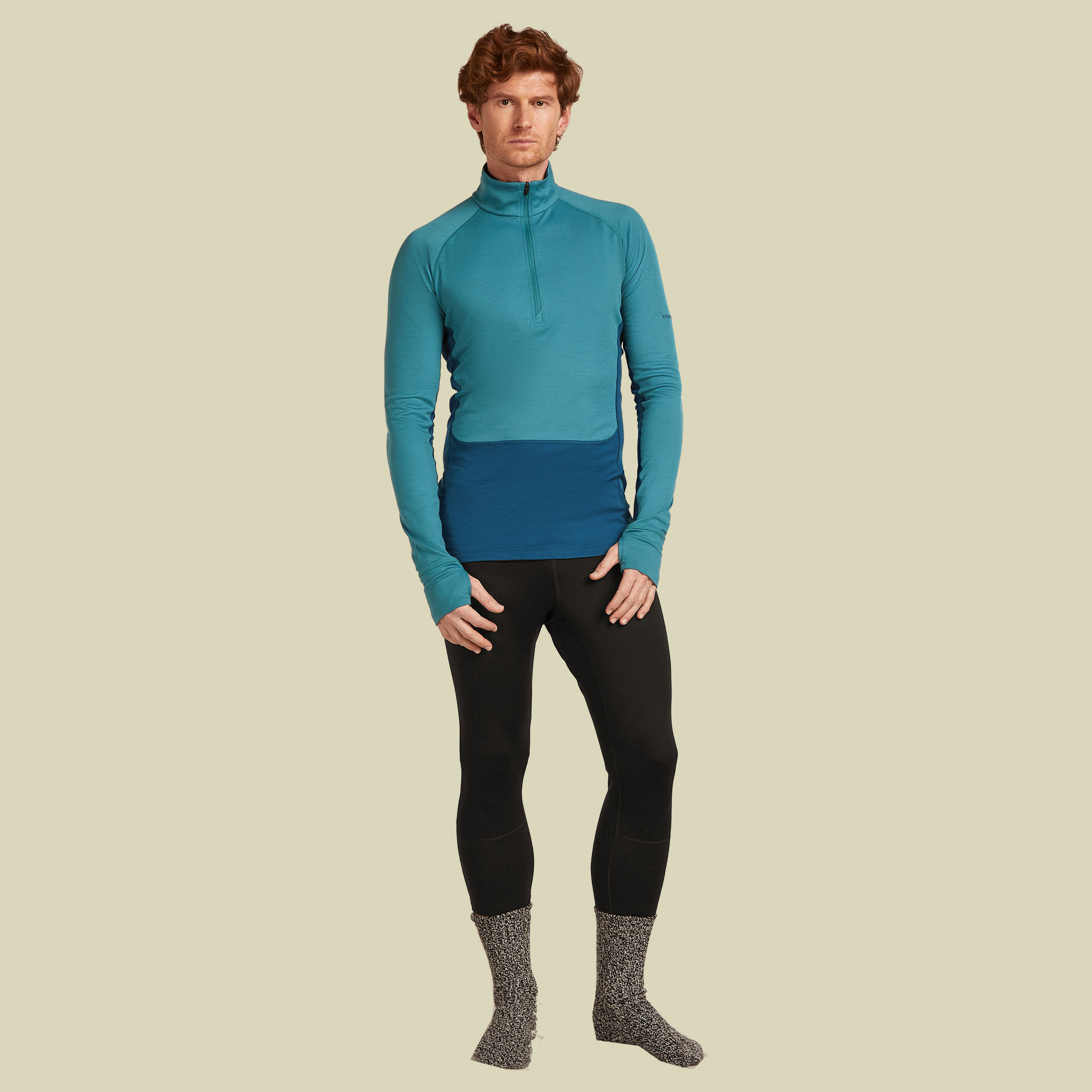 Merino 200 ZoneKnit™ LS Half Zip Men XL blau - atlantis/topaz/CB