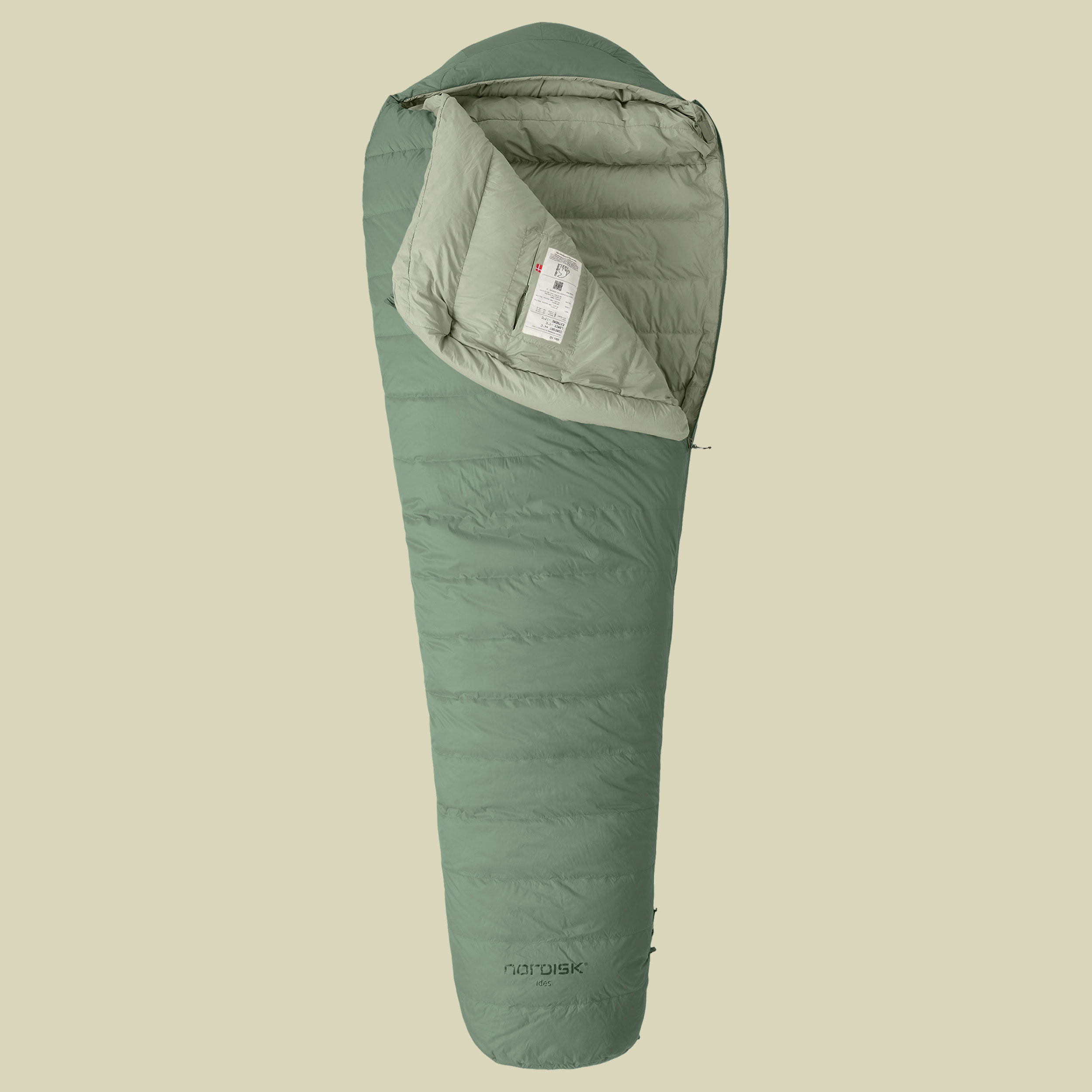 Ides ±0°  Mummy Sleeping Bag 205 cm (XL) links - Farbe hedge green / reseda