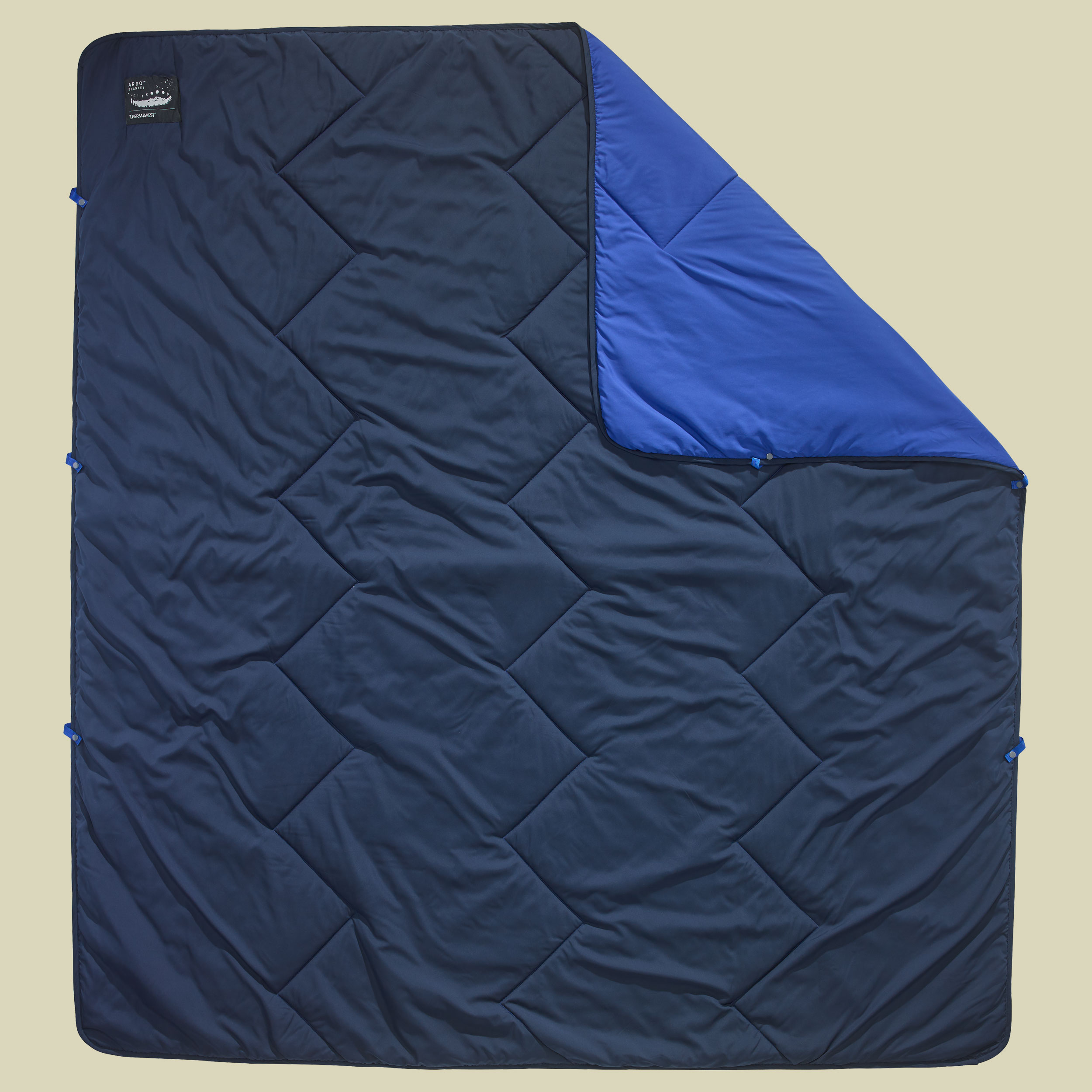 Argo Decke Größe 198 x 182 cm Farbe outer space blue