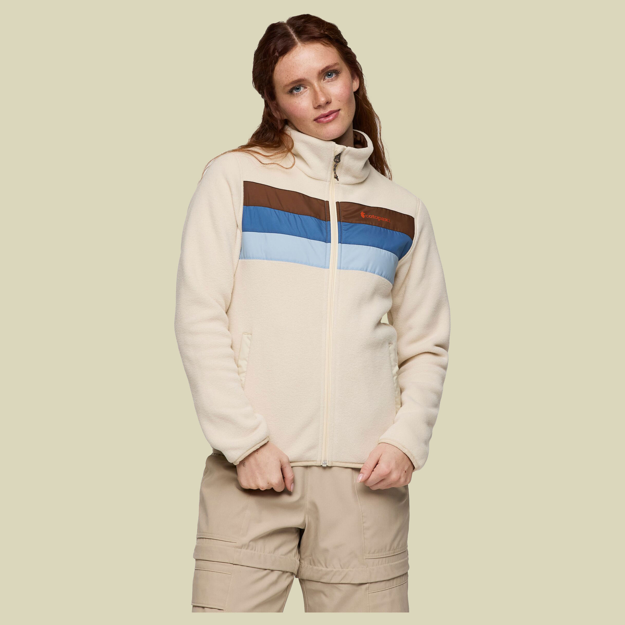 Teca Fleece Full-Zip Jacket Women S weiß - light jog