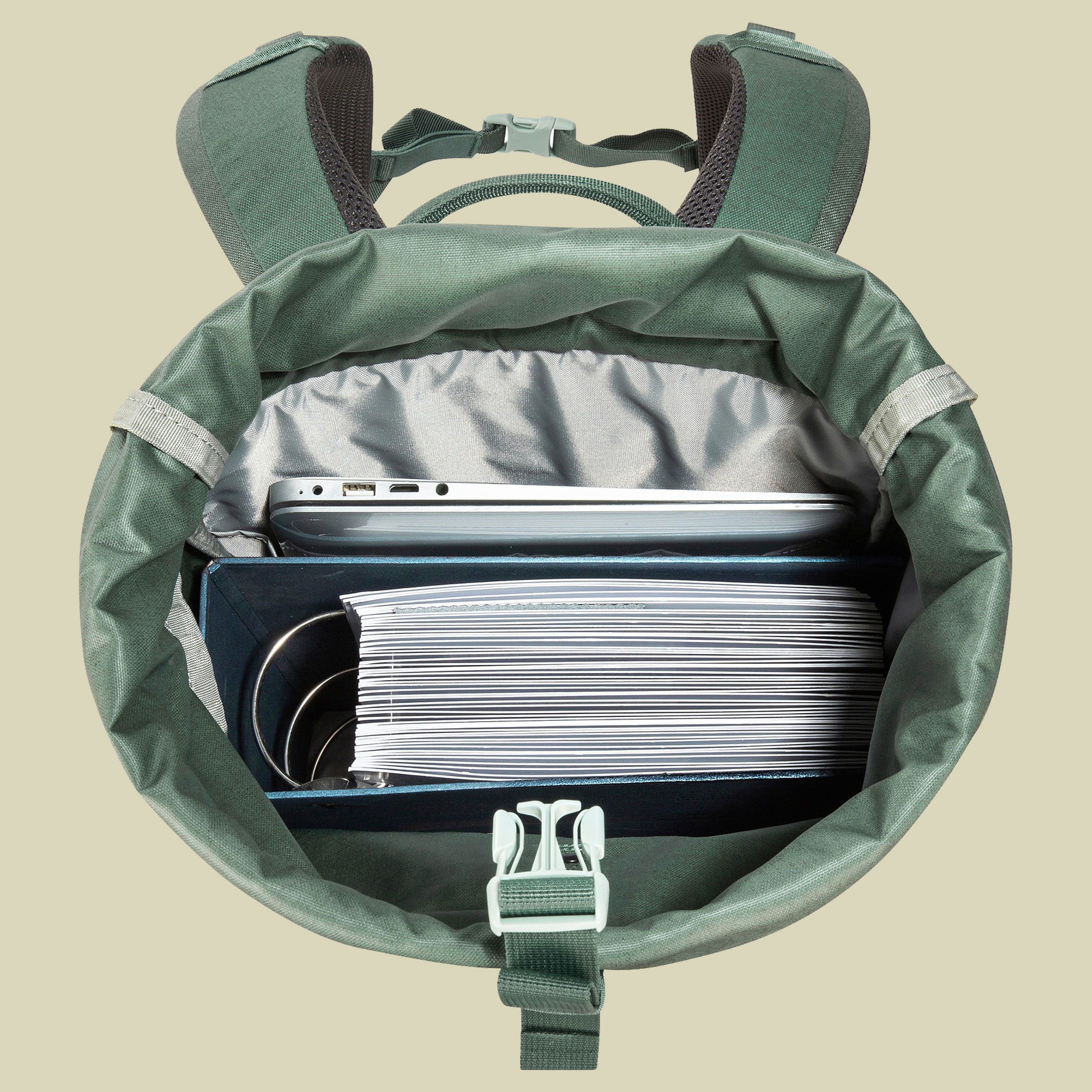 Grip Rolltop Pack 25 Kapok 25 grün - Farbe sage green