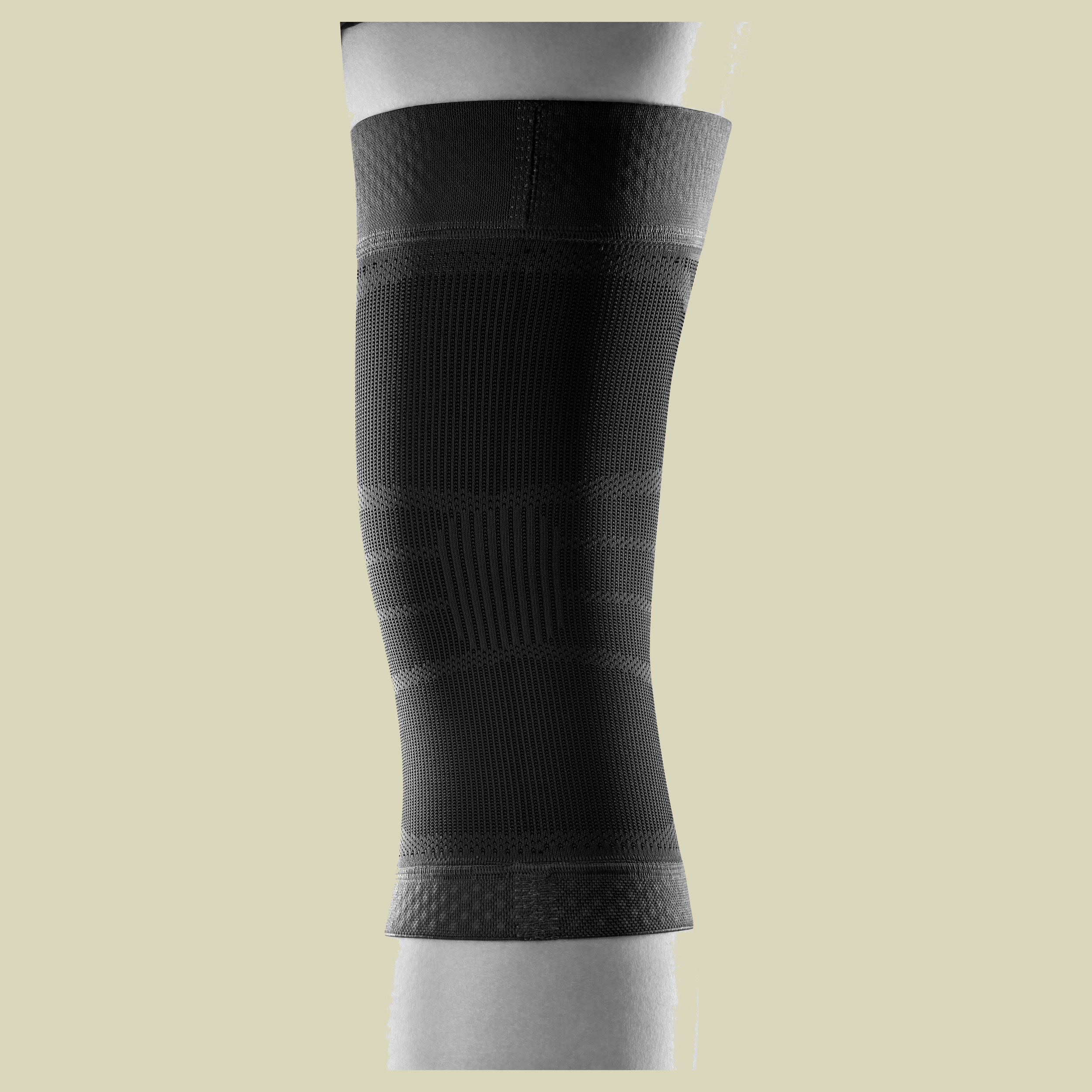 Sports Compression Knee Support L schwarz - black