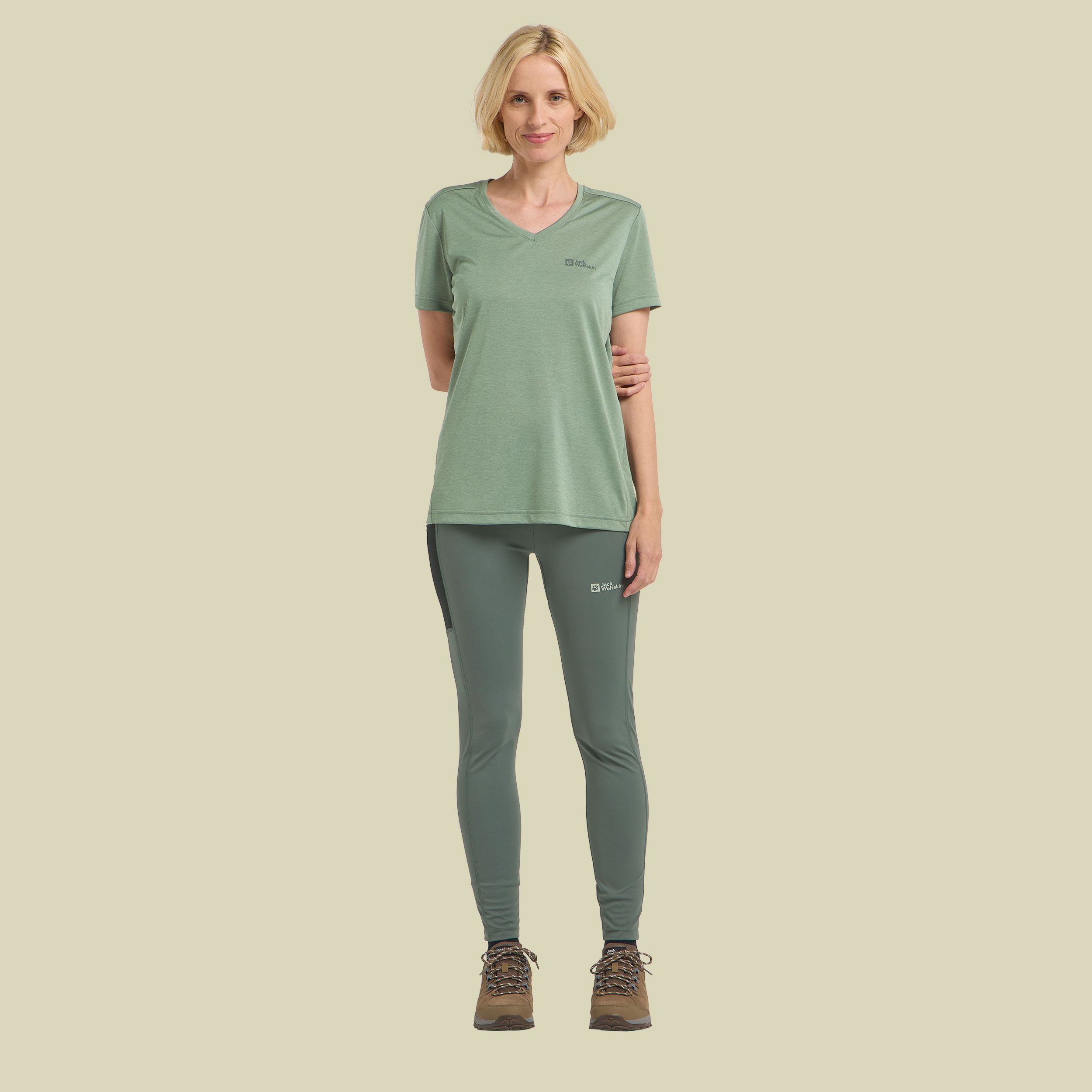 Crosstrail T Women grün M - eucalyptus