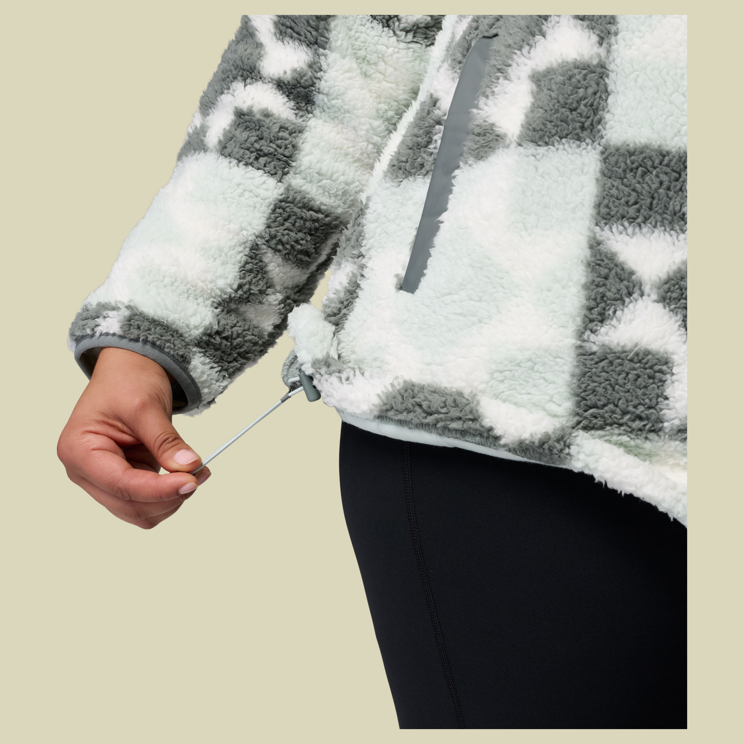 West Bend Print Full Zip II Women XS grün - tea light, cozy quilt