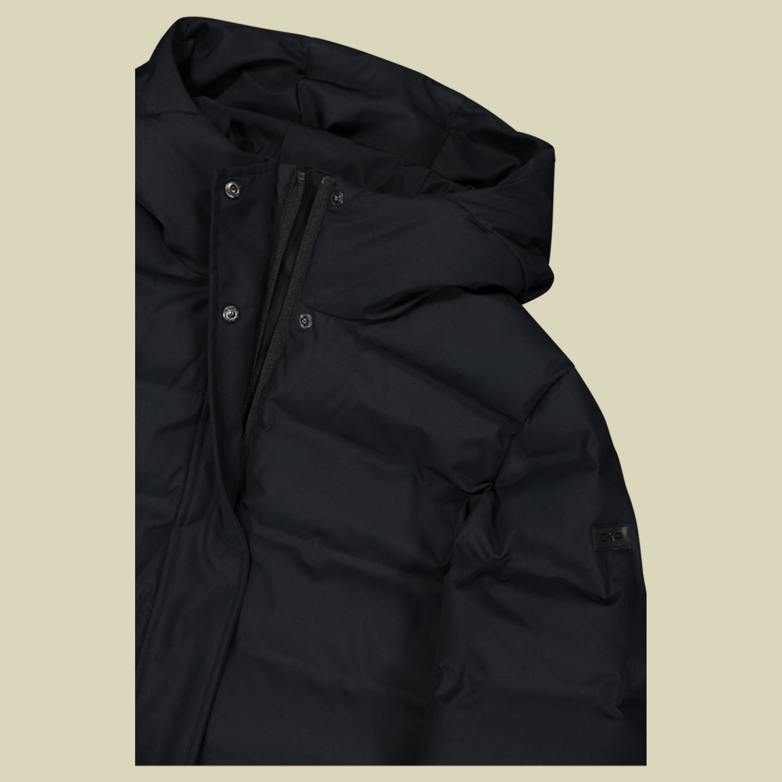 Woman Coat Fix Hood 35K3676 34 schwarz - black U901
