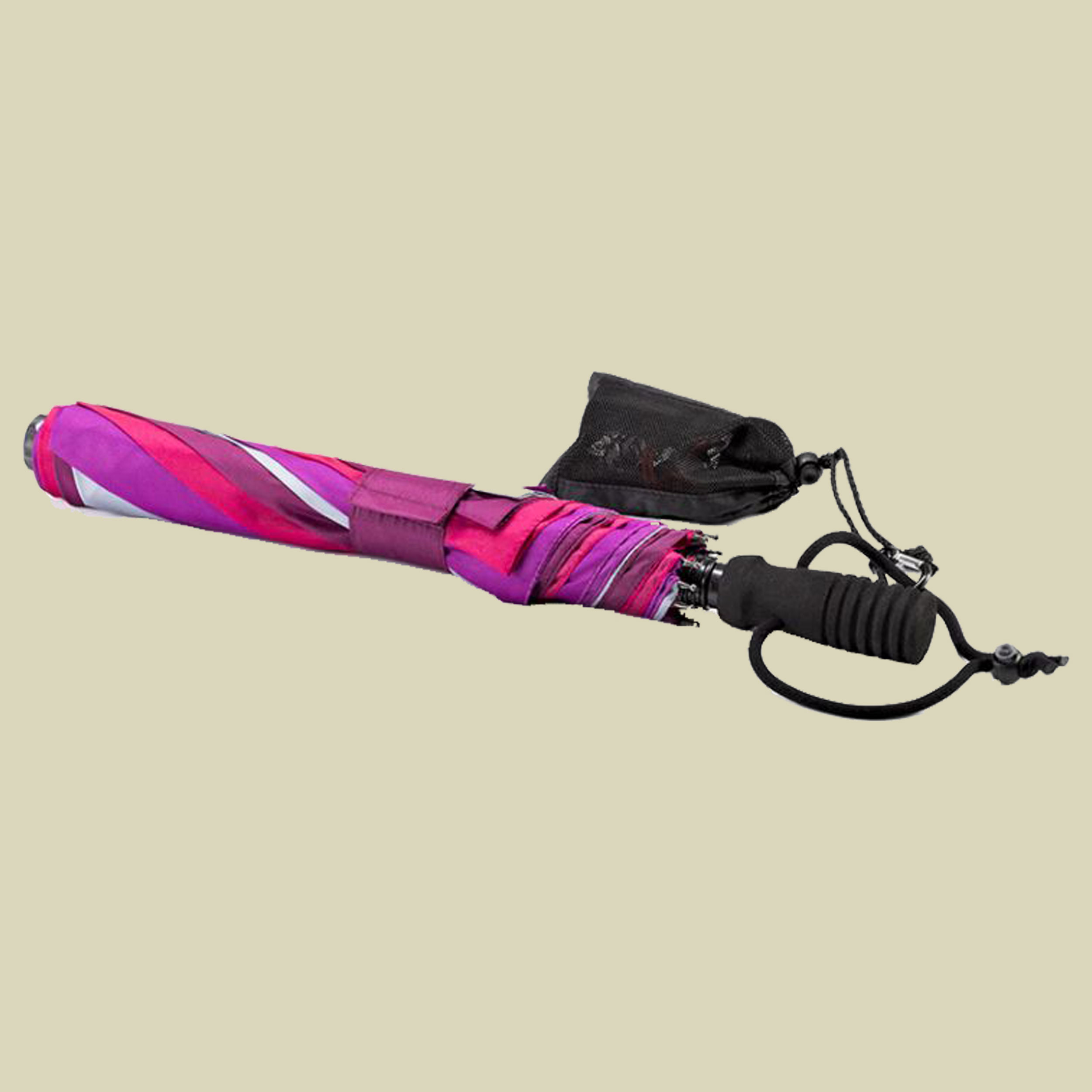 Telescope handsfree Trekking Regenschirm one size mehrfarbig - lila/rot/grau