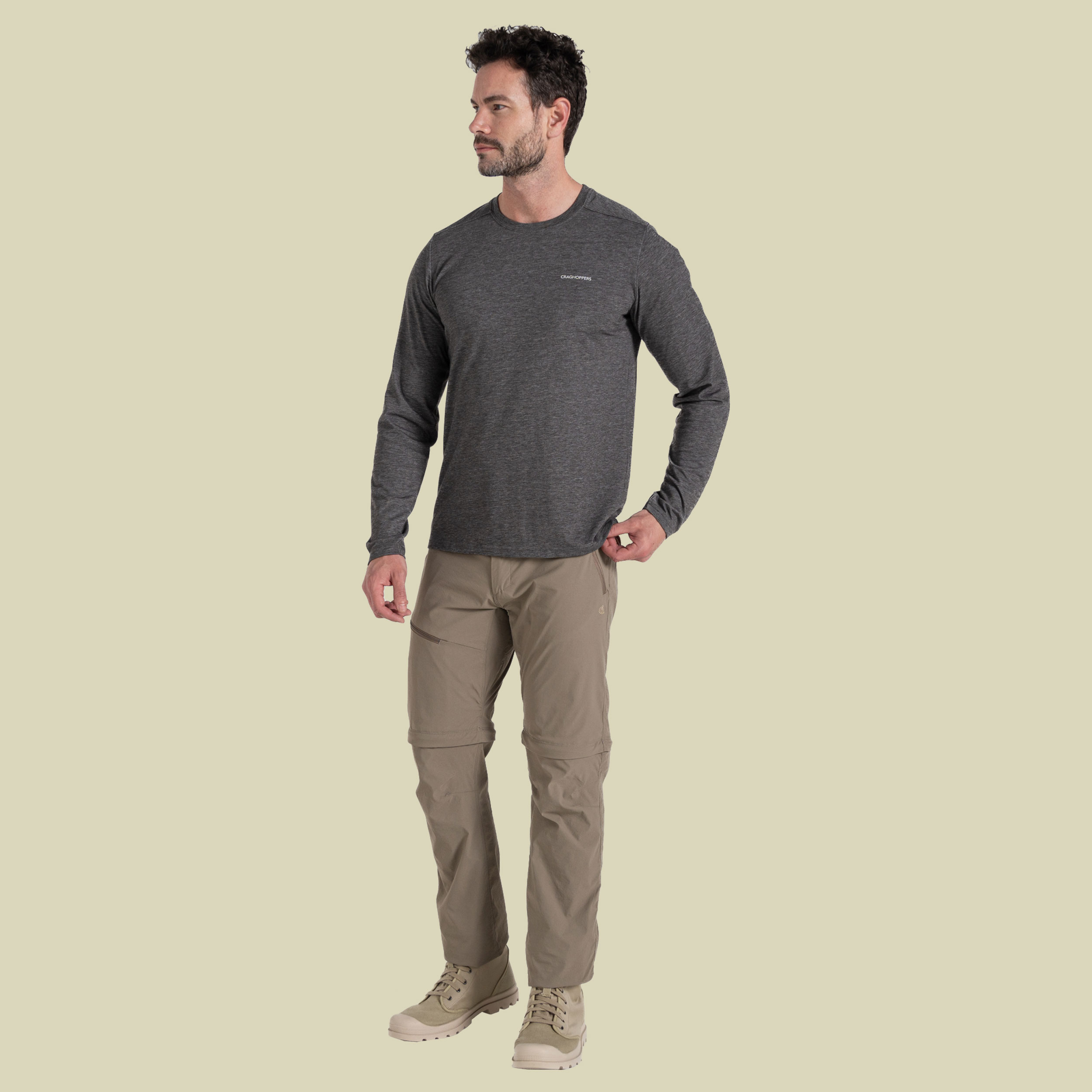NosiLife Pro Convertible Trousers III Men braun 27 - pebble (38'')