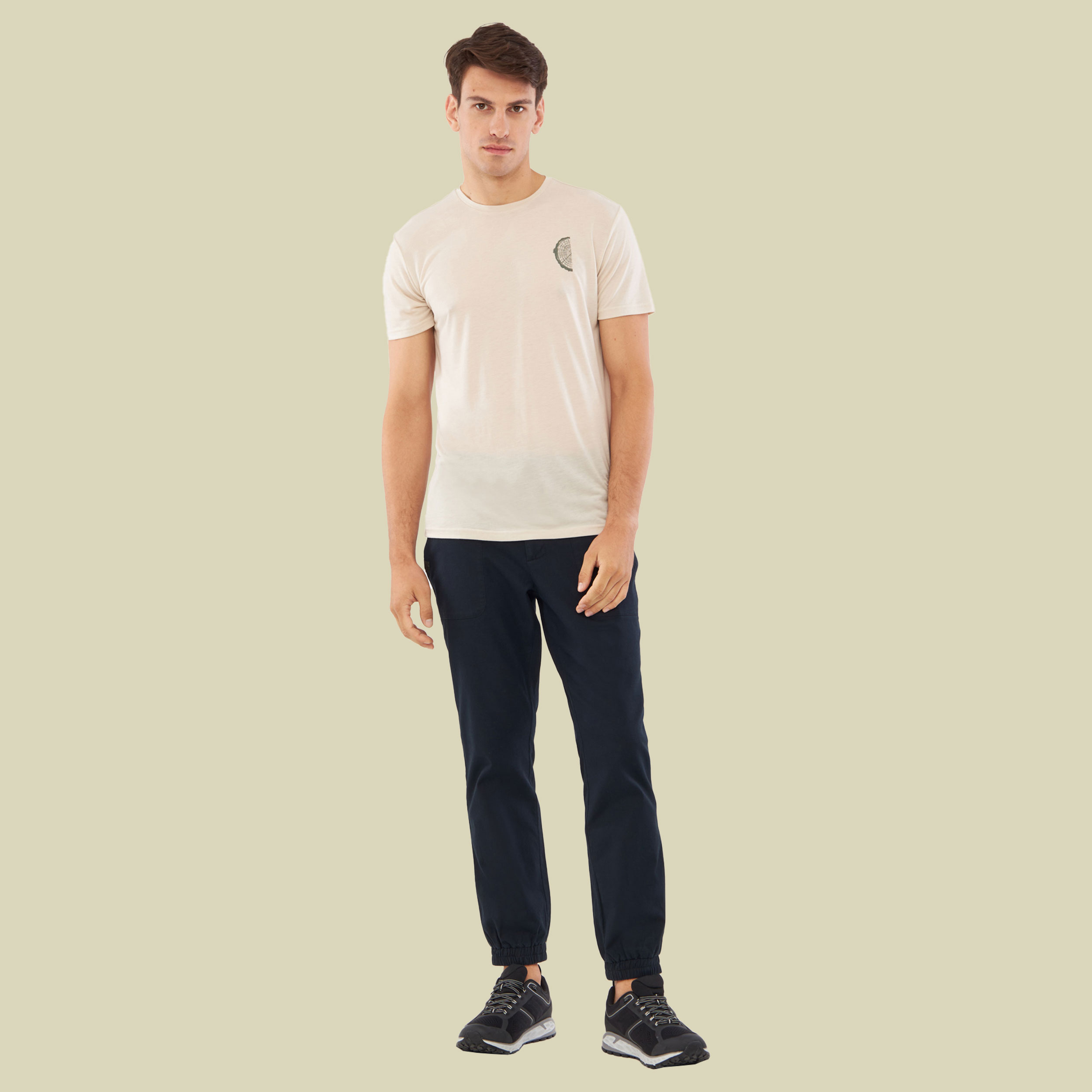 T-Shirt Rune Bamboo Men XXL beige - beige/olive