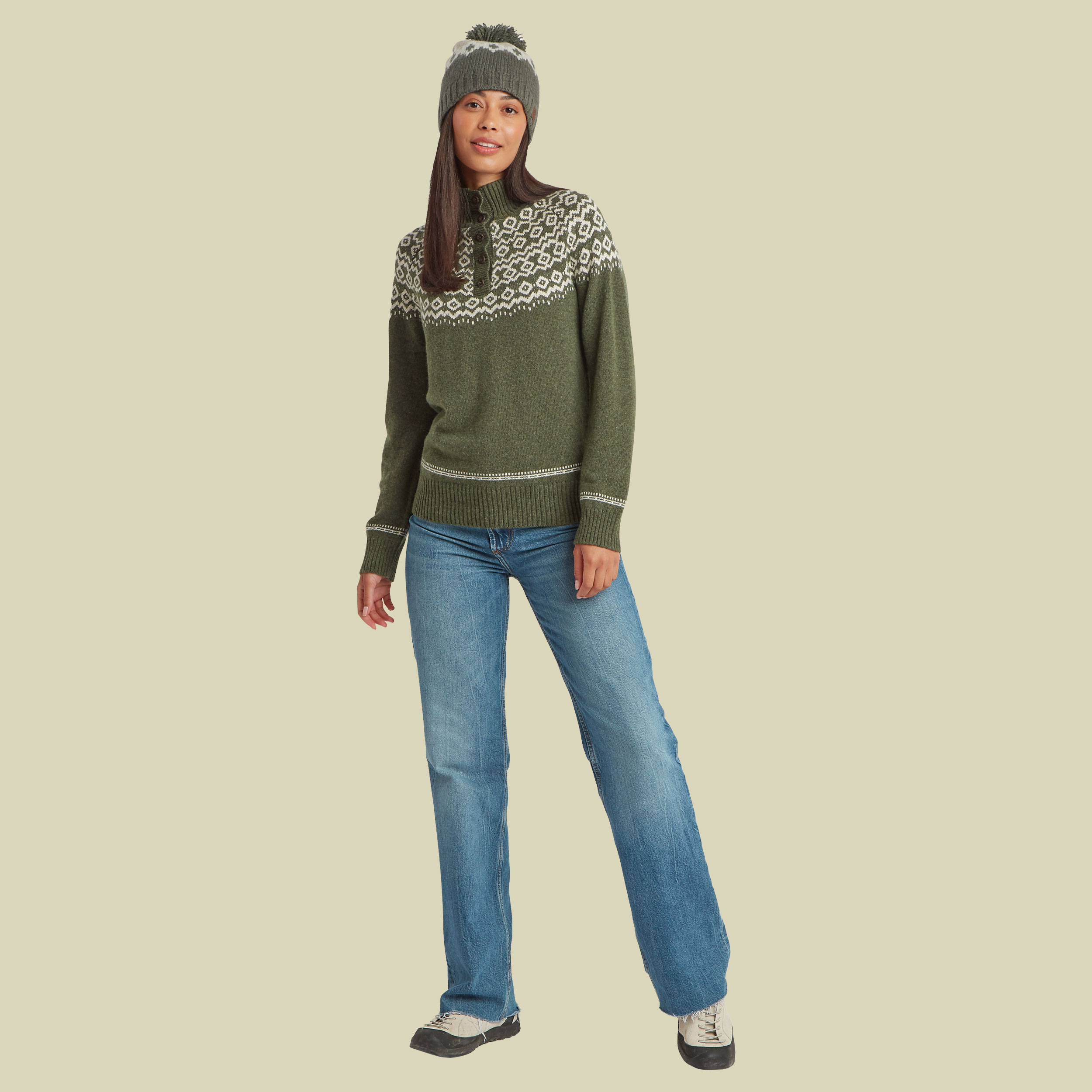Shanta Sweater Women M grün - evergreen