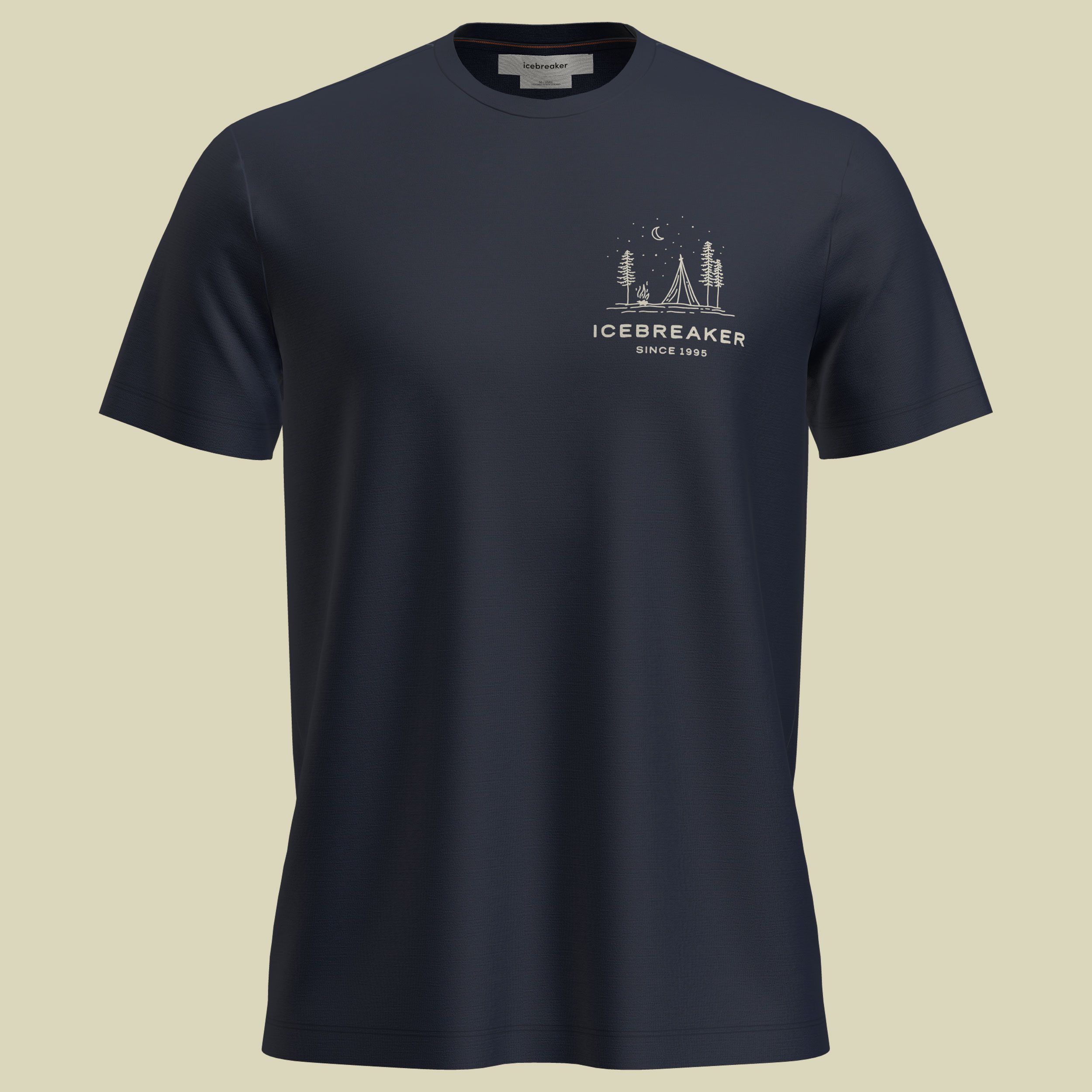 Merino 150 Tech Lite SS Tee Peaceful Pass L blau - midnight navy