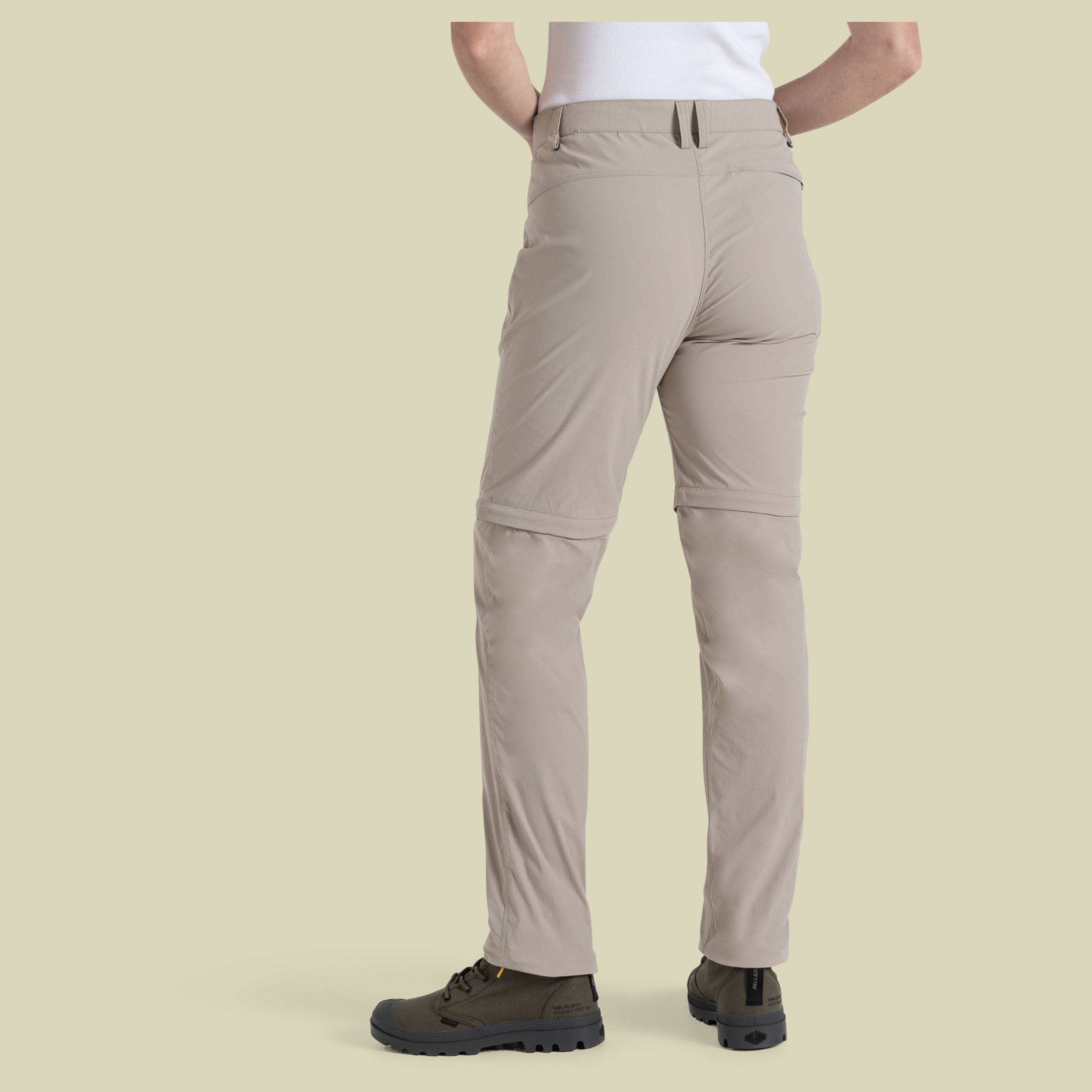 NosiLife Pro Convertible Trousers III Women 44 short beige - soft mushroom (16S)