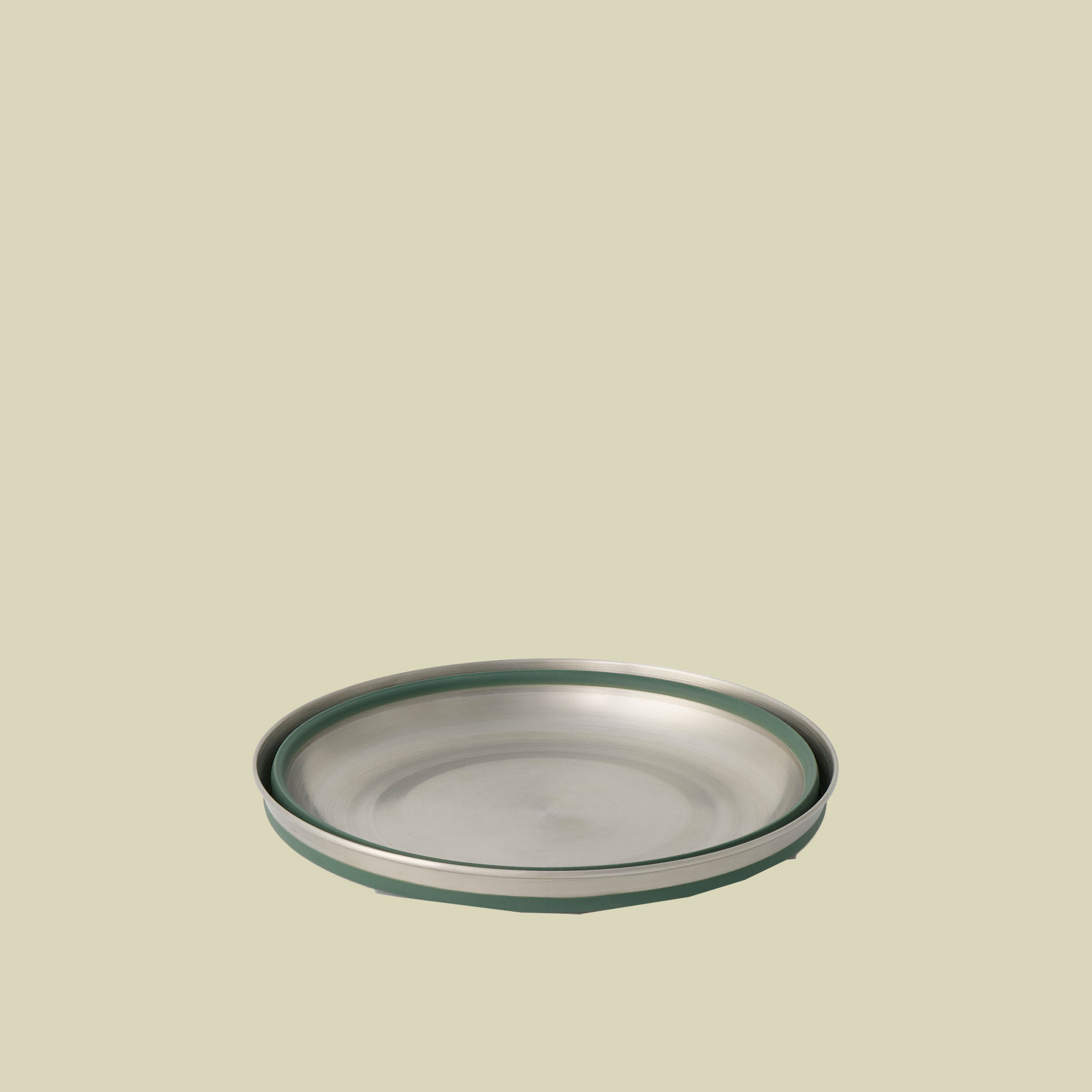 Detour Stainless Steel Collapsible Bowl M grün - Farbe laurel wreath green