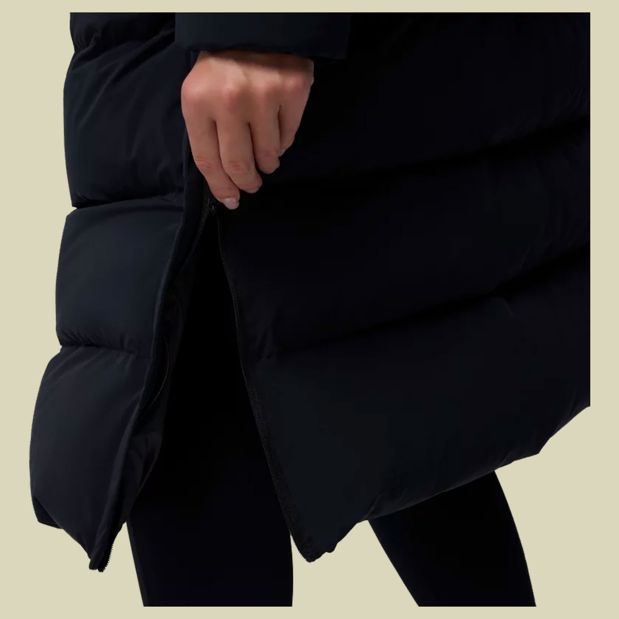 Amaze Puff Long Hooded Jacket Women XS schwarz - Farbe black