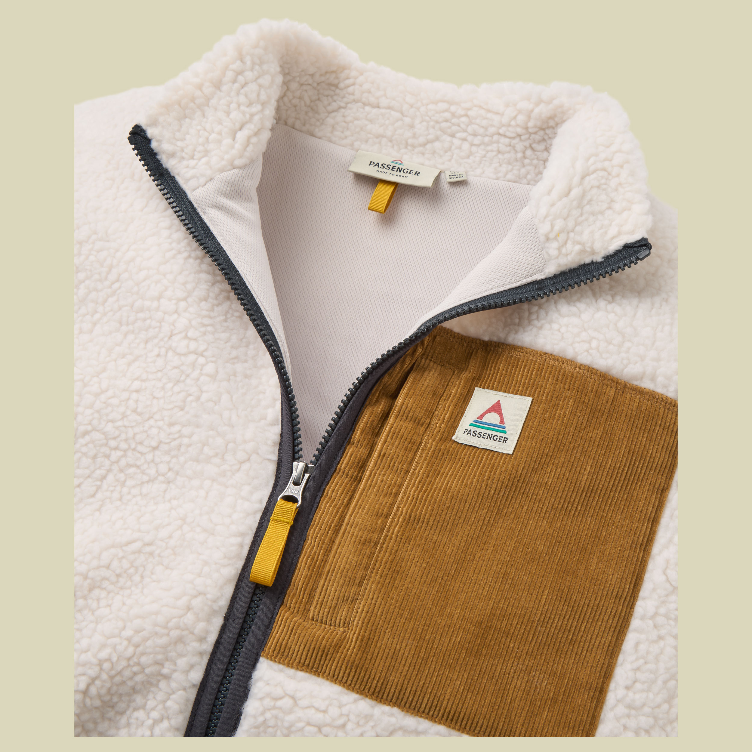 Trekker 2.0 Deep-Pile Sherpa Fleece Men M warm ivory